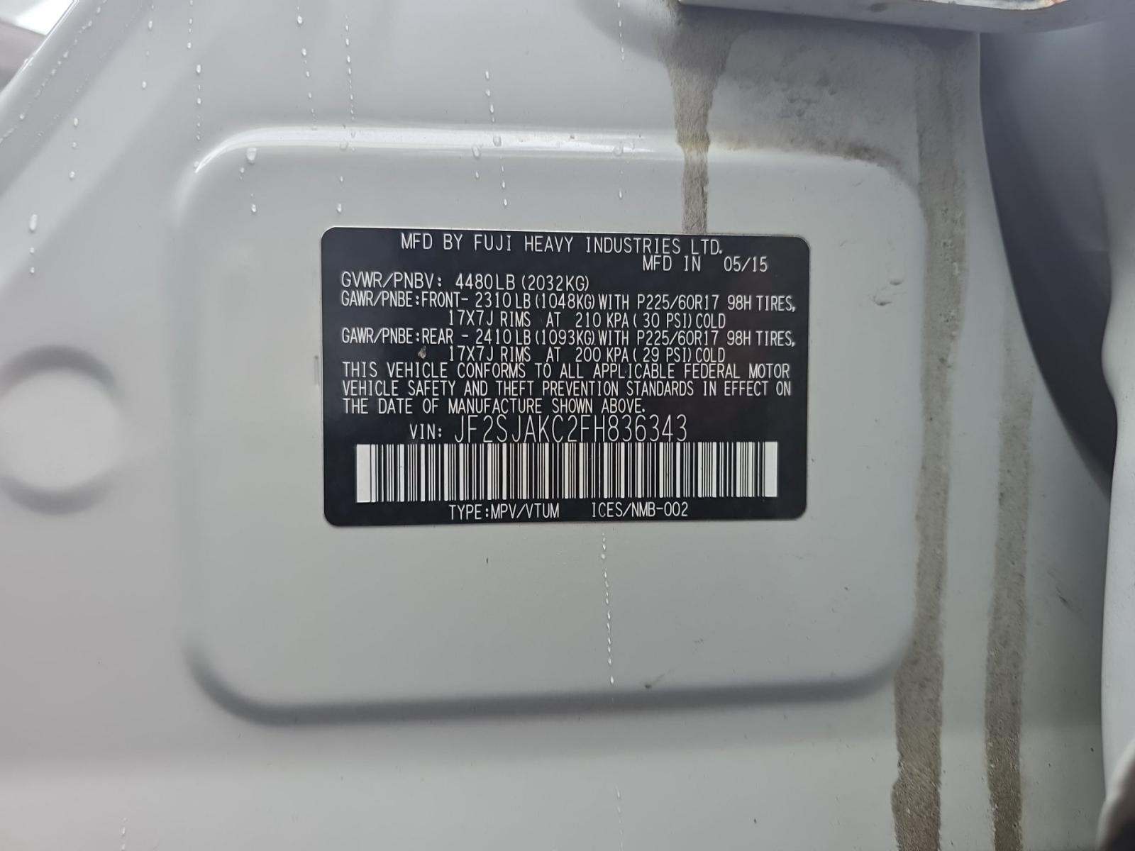 2015 Subaru Forester 2.5i Limited AWD