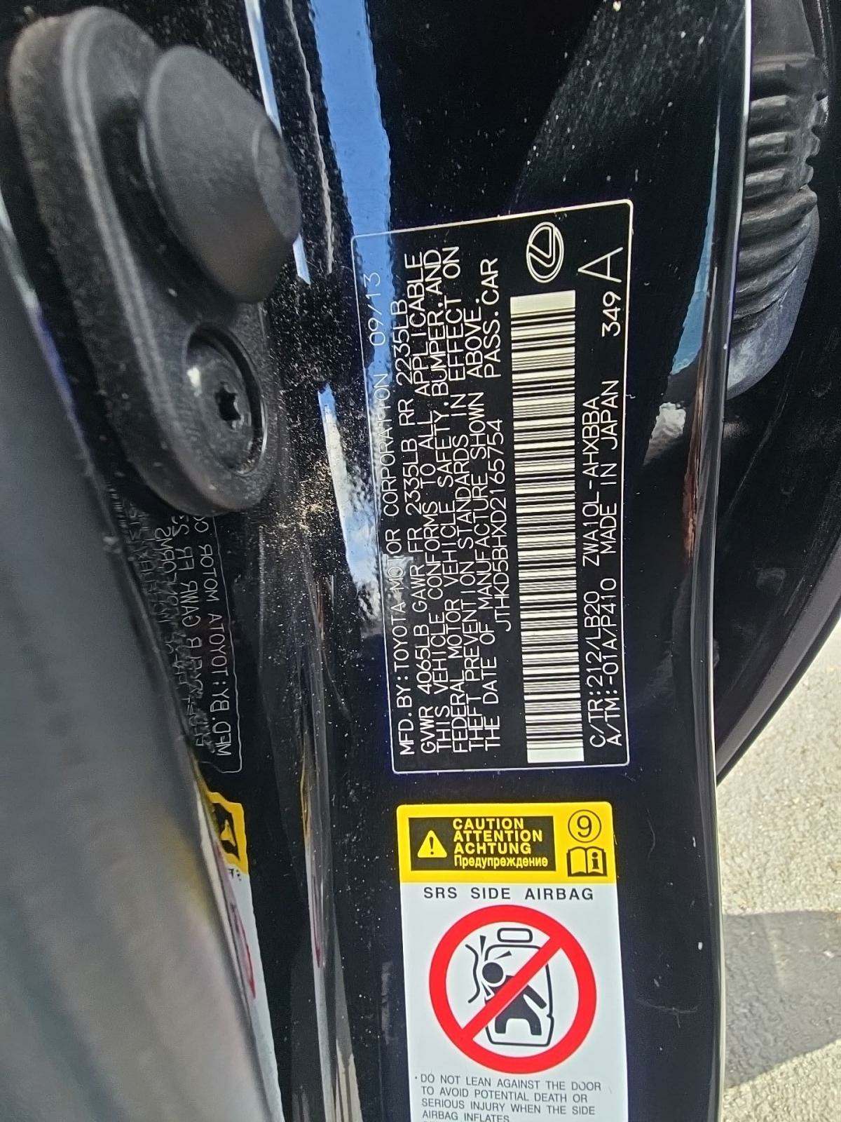 2013 Lexus CT CT 200h FWD