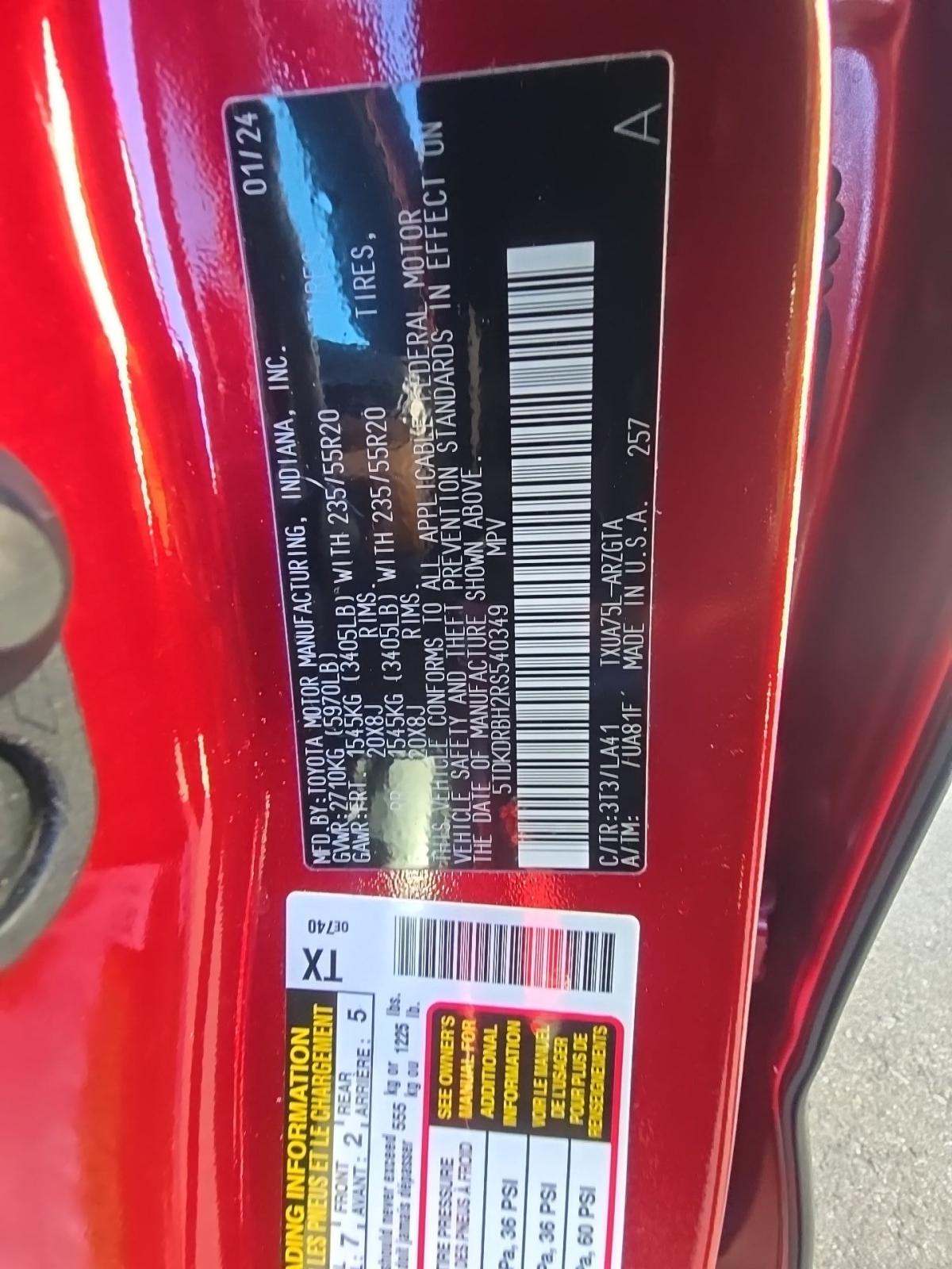 2024 Toyota Highlander Platinum AWD