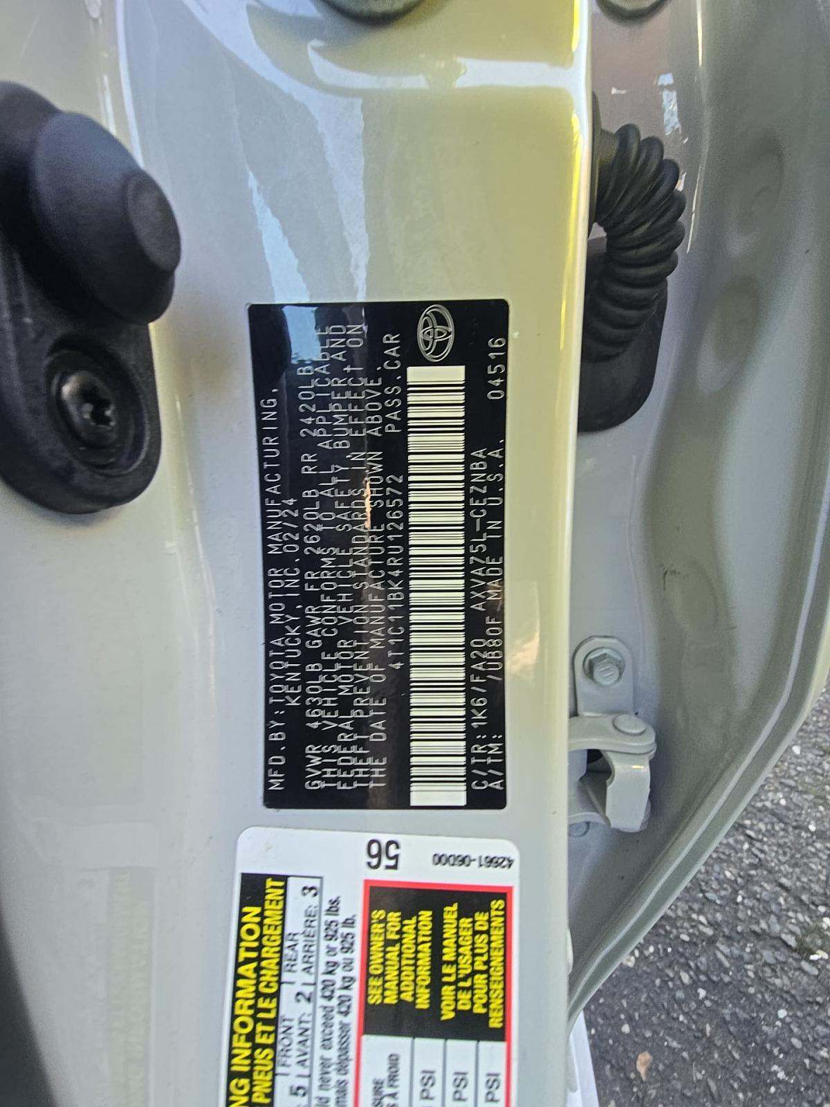 2024 Toyota Camry LE AWD