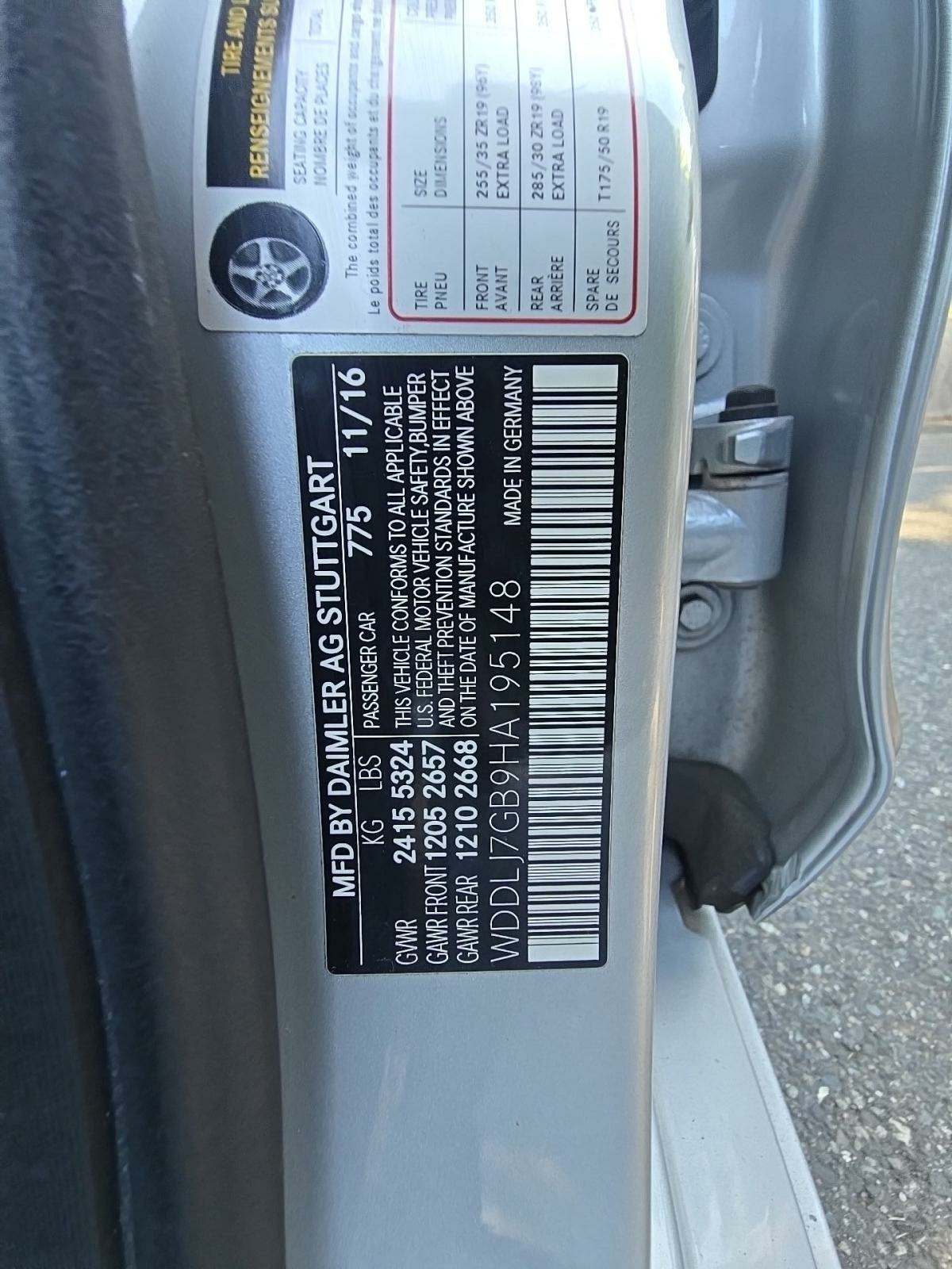 2017 Mercedes-Benz CLS AMG CLS 63 S AWD