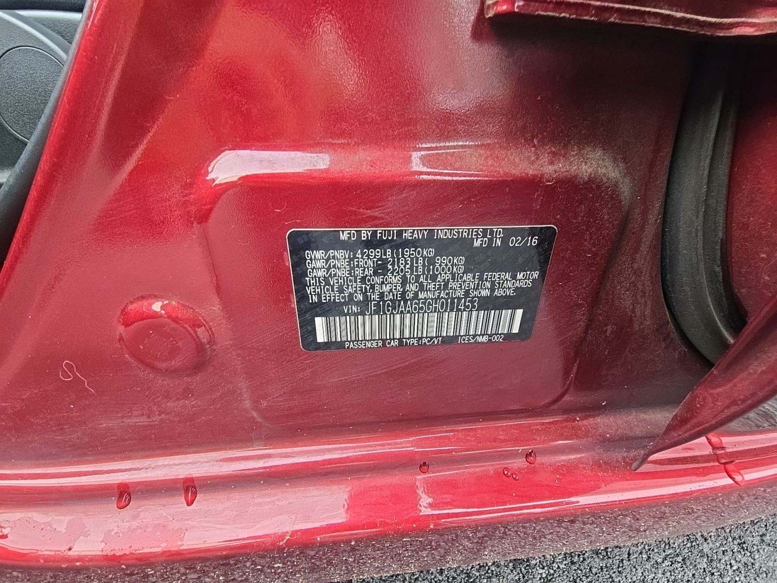 2016 Subaru Impreza 2.0i AWD