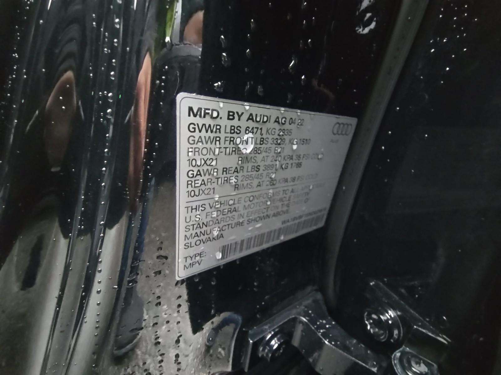 2022 Audi Q8 Premium Plus AWD