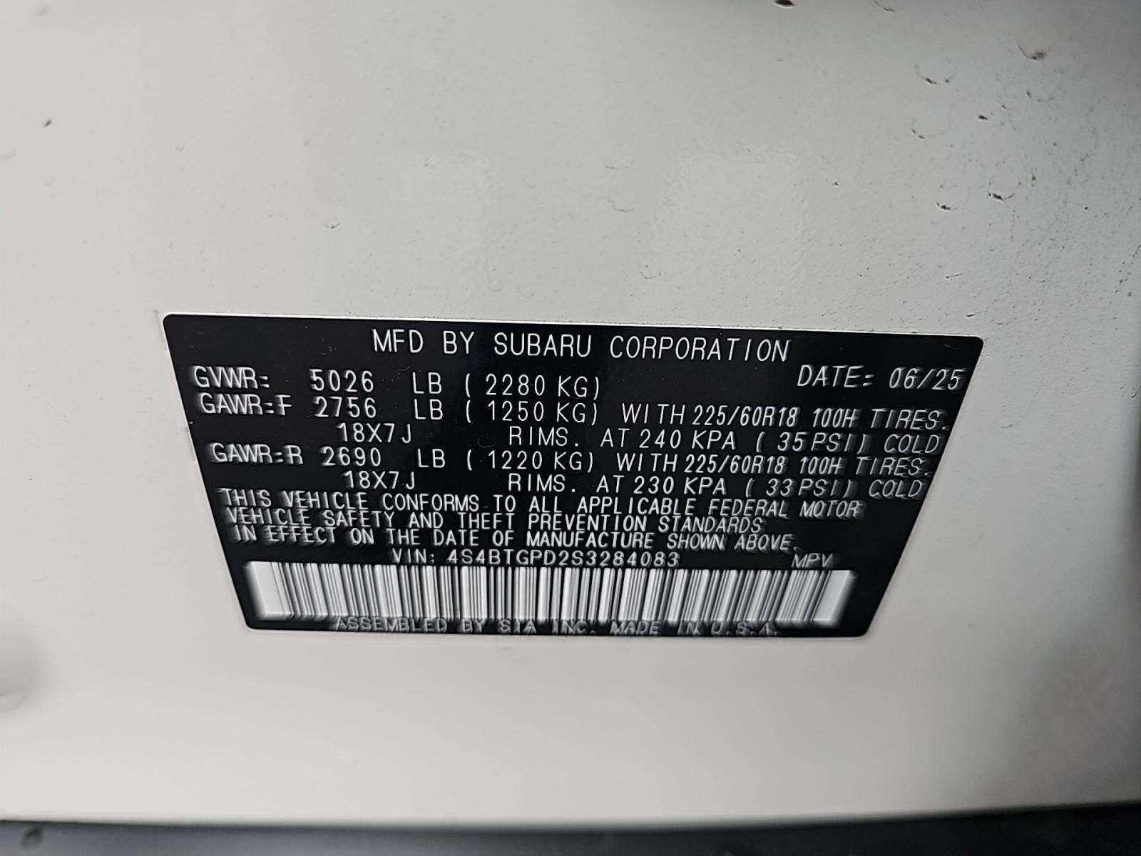 2025 Subaru Outback Touring XT AWD