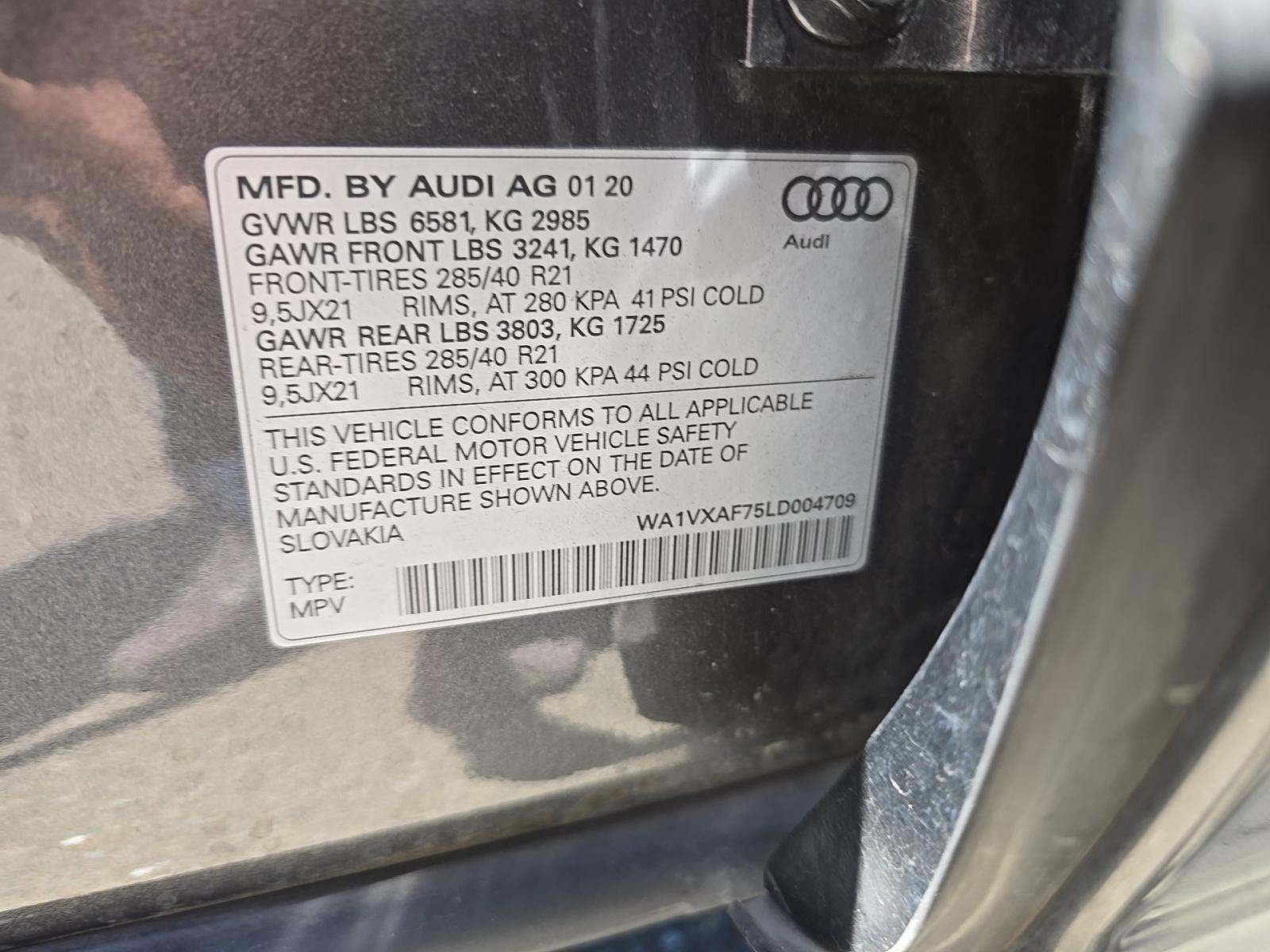 2020 Audi Q7 3.0T Prestige AWD