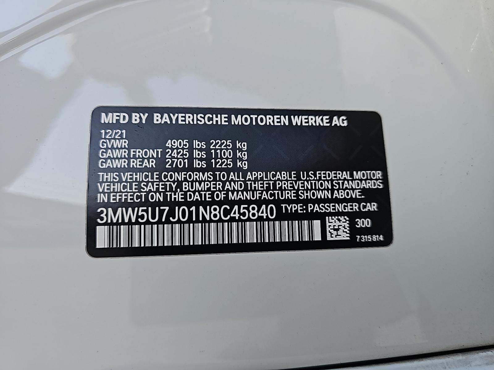 2022 BMW 3 Series M340i RWD