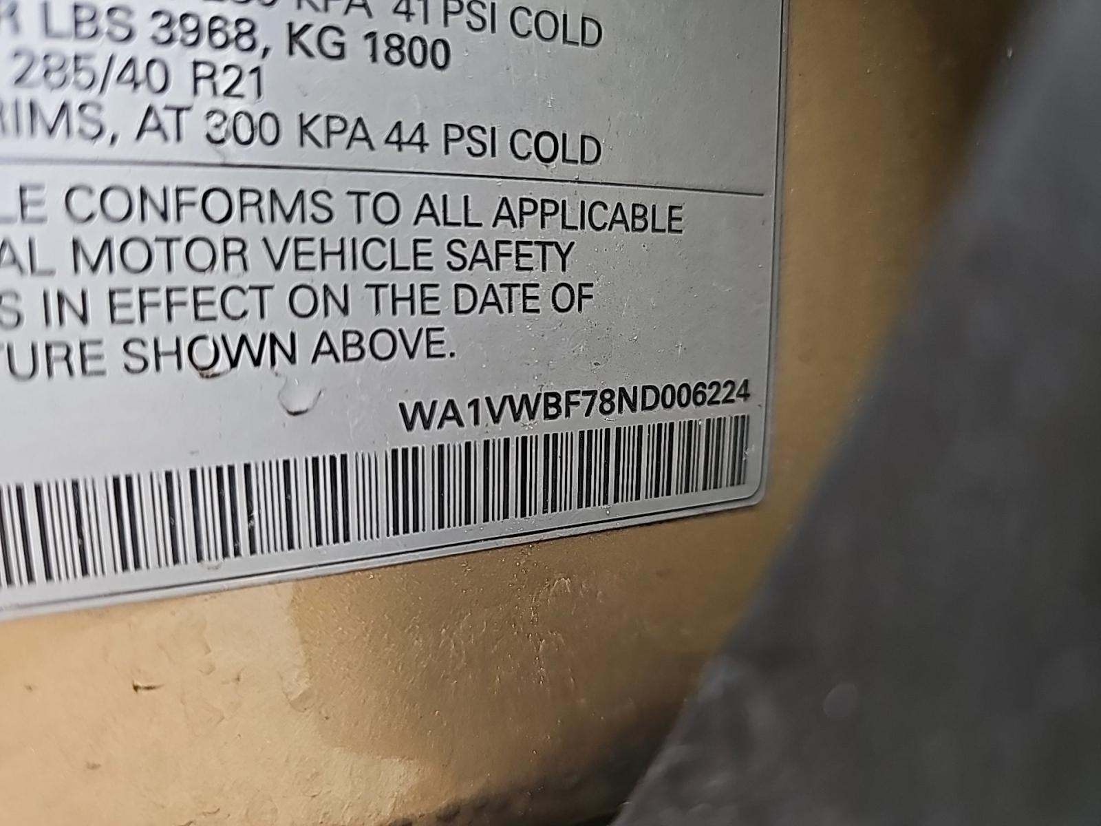 2022 Audi SQ7 Prestige AWD