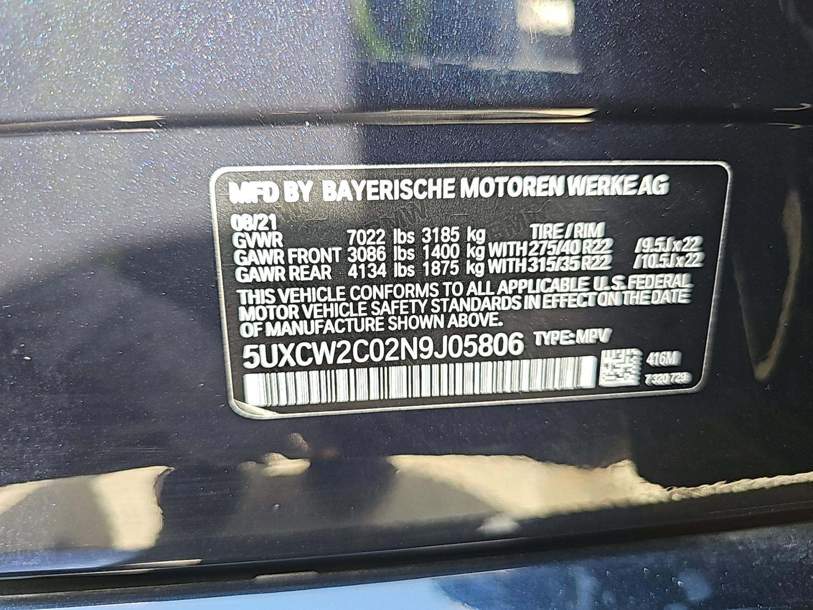 2022 BMW X7 xDrive40i AWD