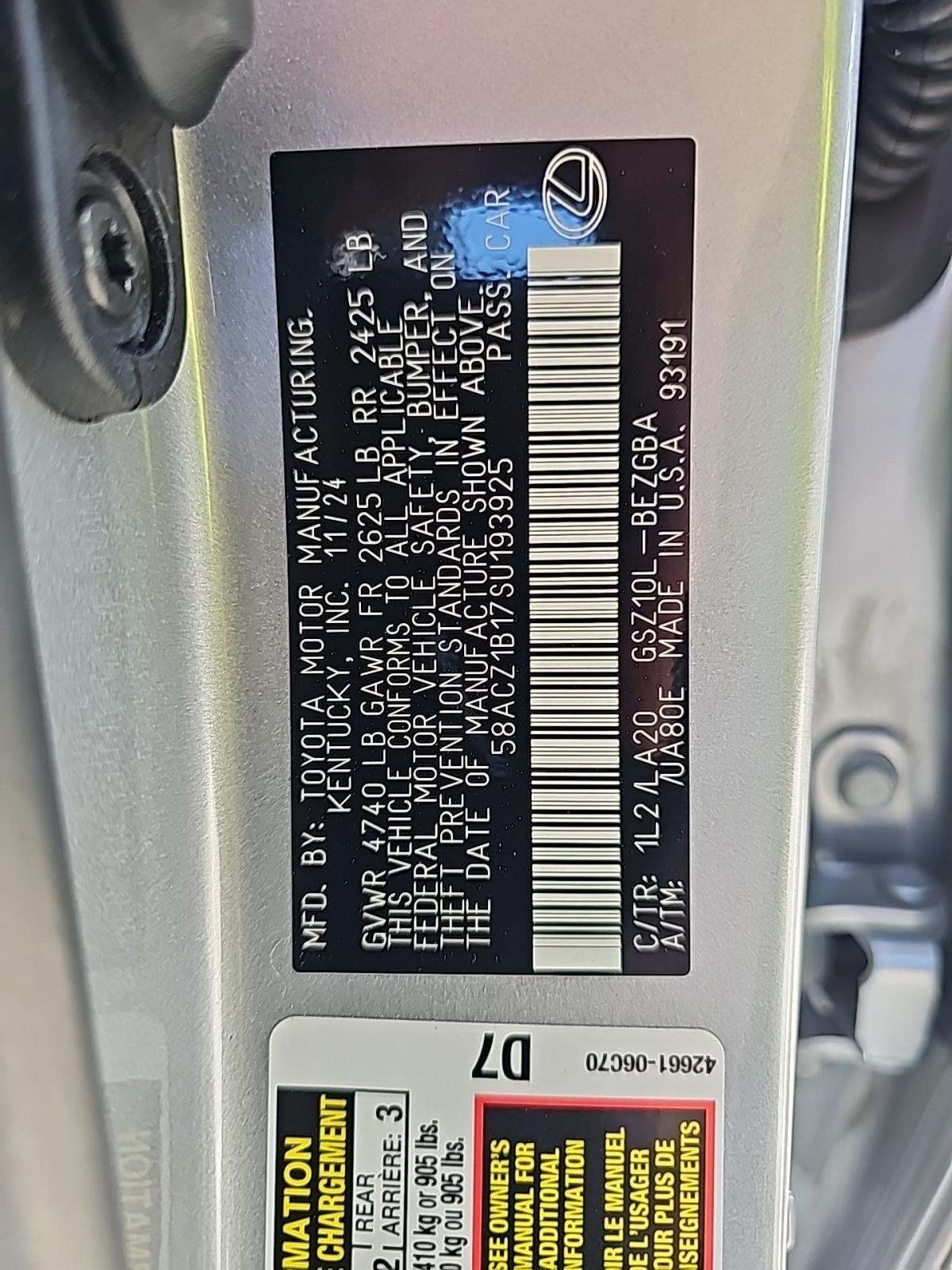 2025 Lexus ES ES 350 FWD