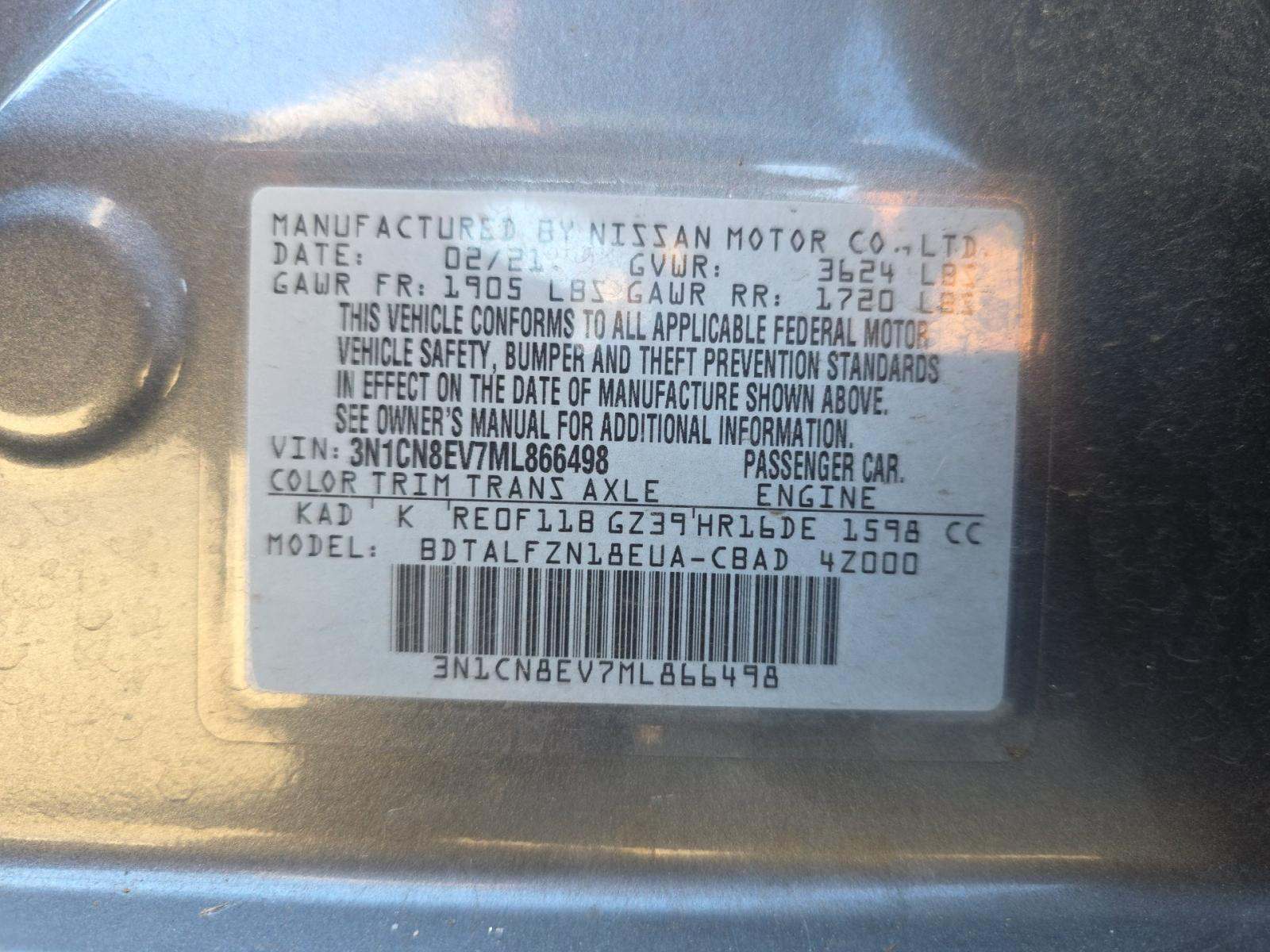NISSAN VERSA - 1