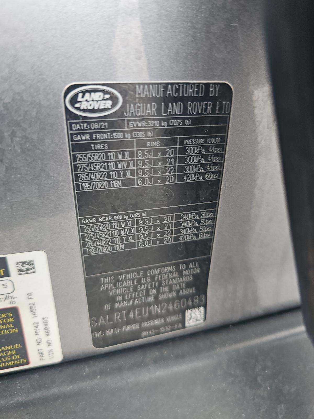 2022 Land Rover Discovery S R-Dynamic AWD
