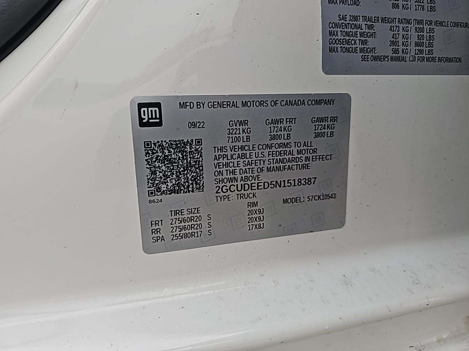 2022 Chevrolet Silverado 1500 RST AWD