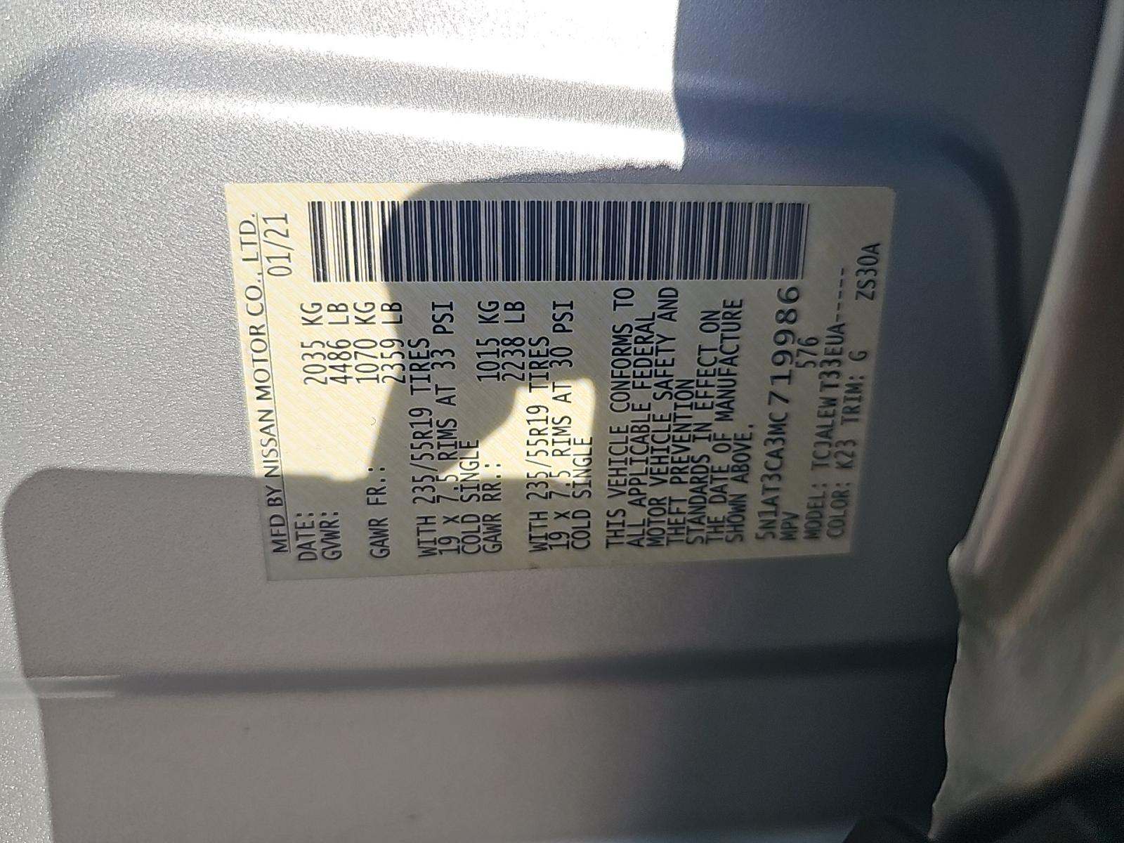 2021 Nissan Rogue SL FWD