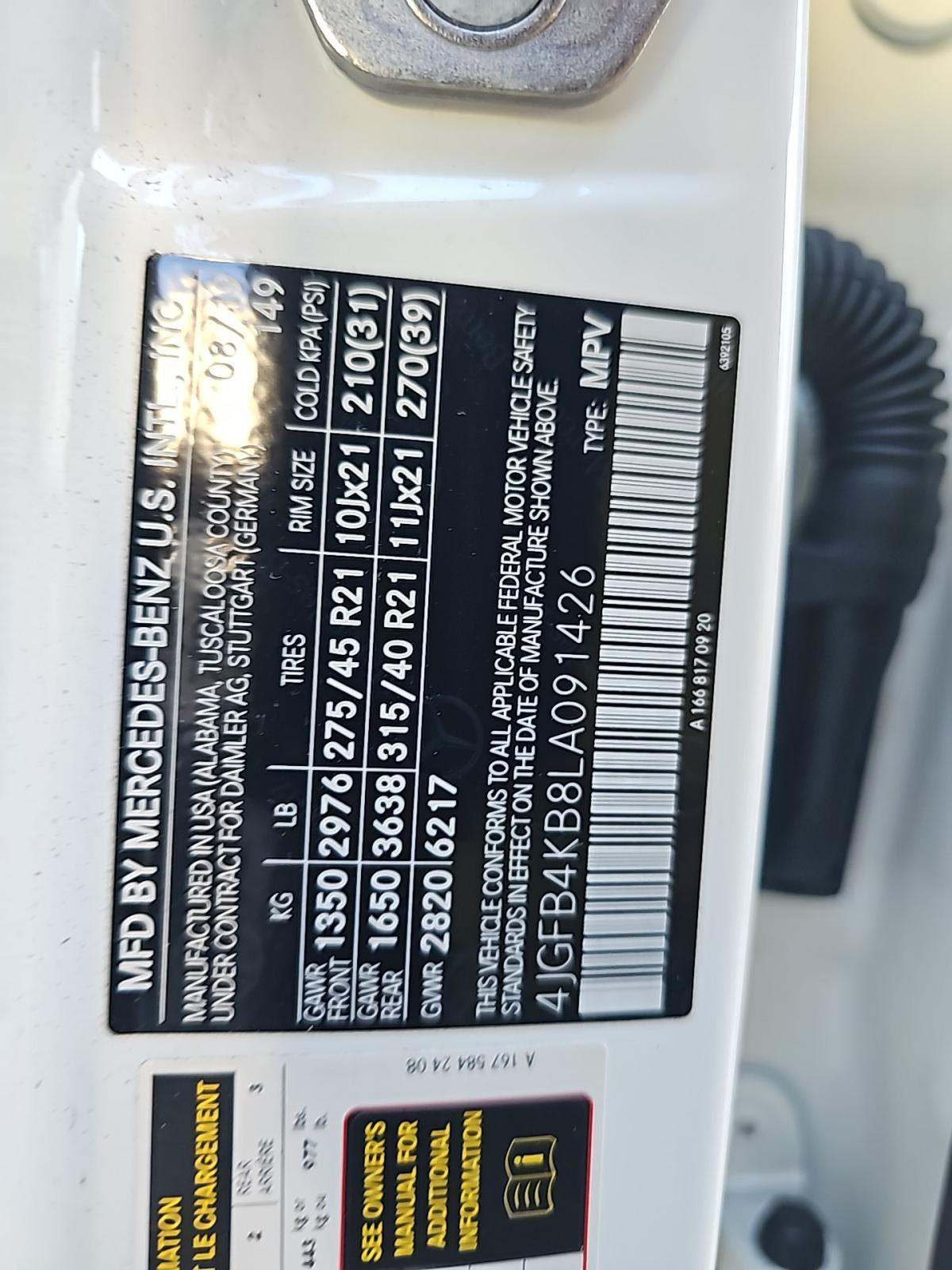 2020 Mercedes-Benz GLE GLE 350 AWD