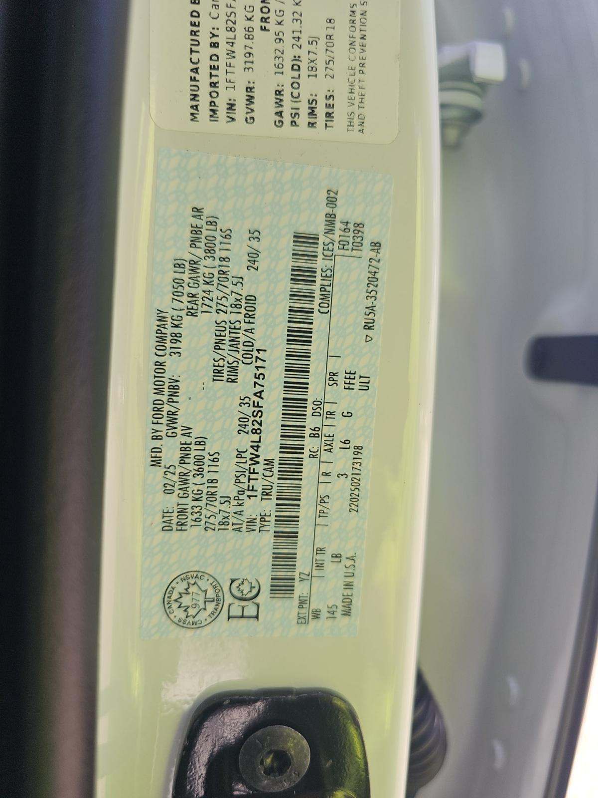2025 Ford F-150 Tremor AWD