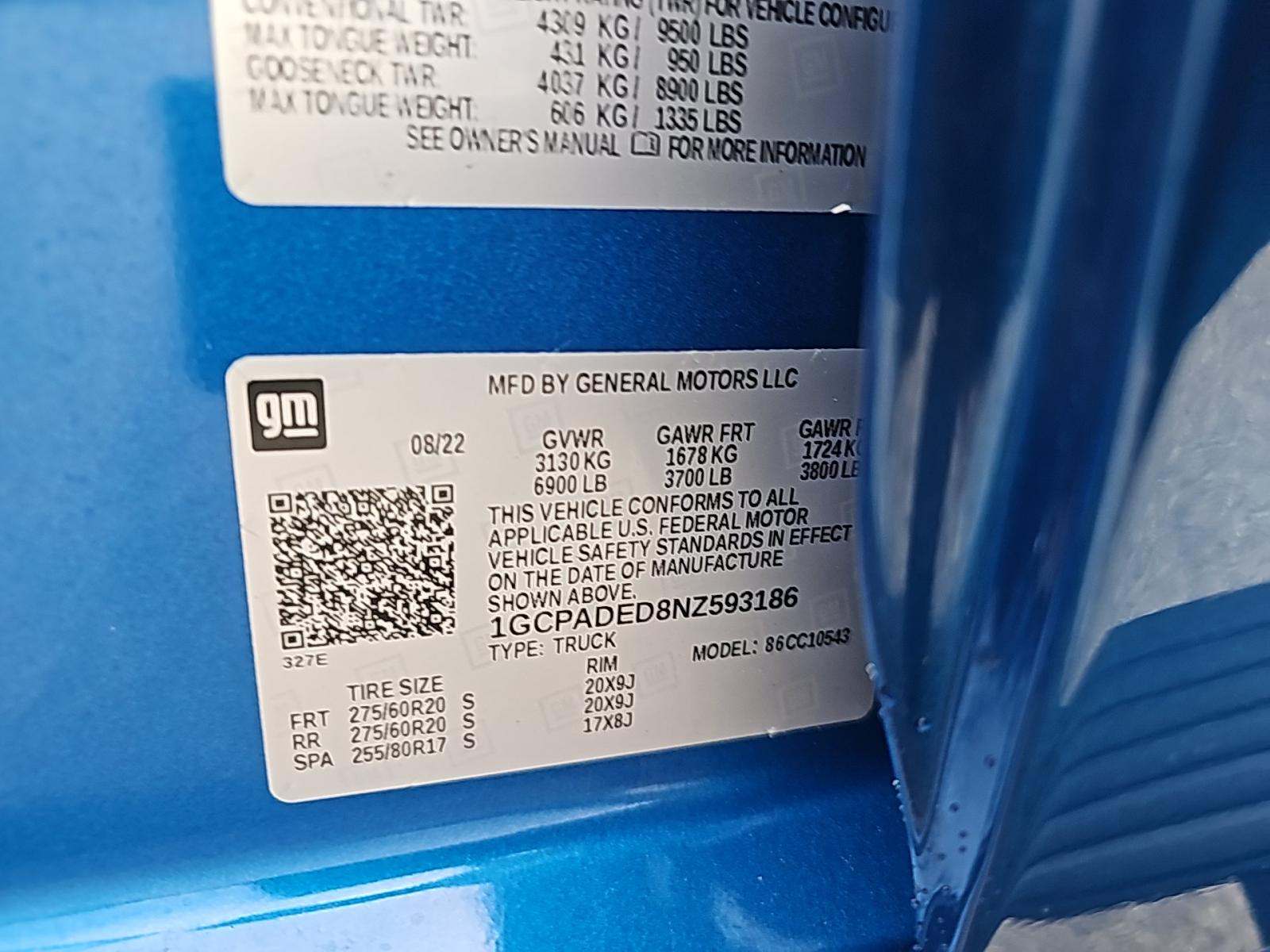 2022 Chevrolet Silverado 1500 RST RWD