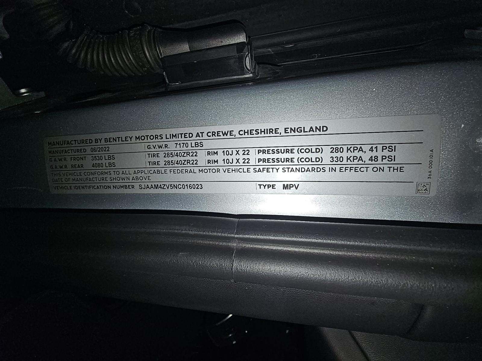 2022 Bentley Bentayga S AWD