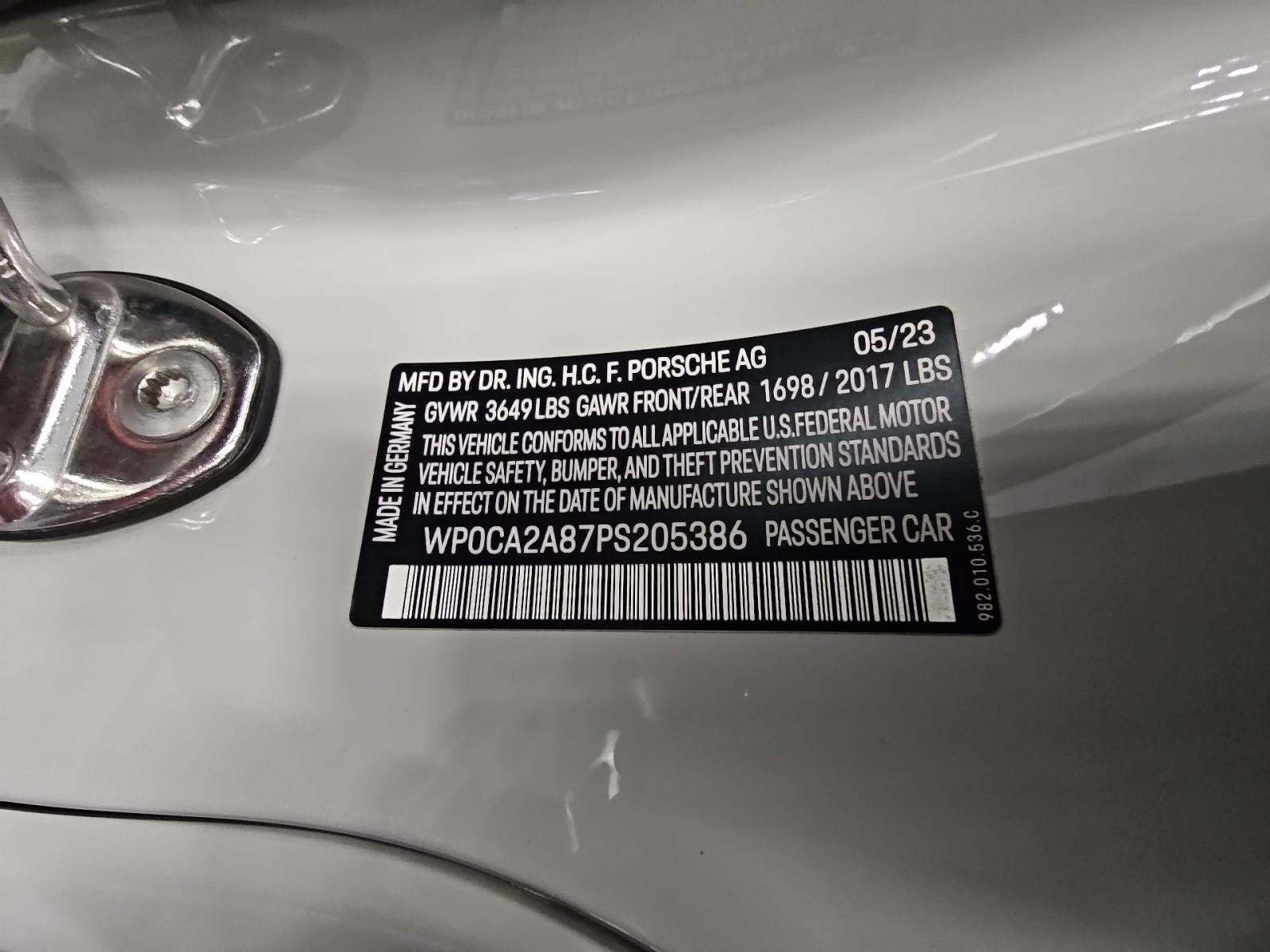 2023 Porsche 718 Boxster Base RWD