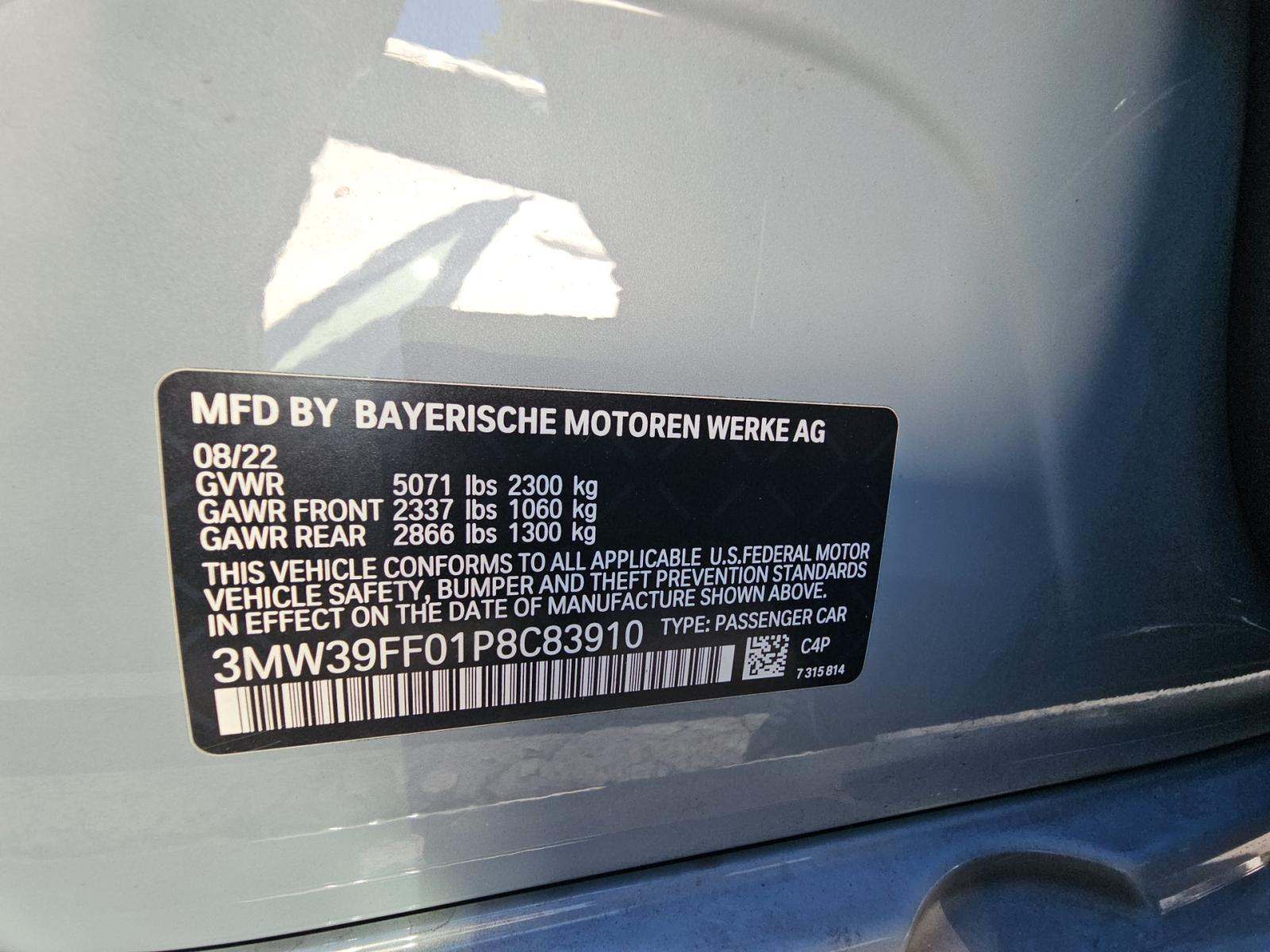 2023 BMW 3 Series 330e RWD