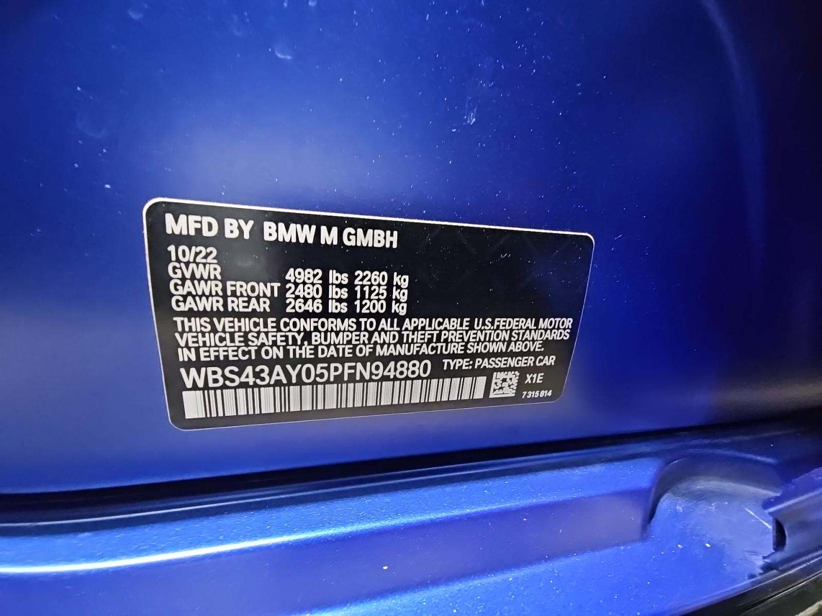 2023 BMW M3 Competition xDrive AWD