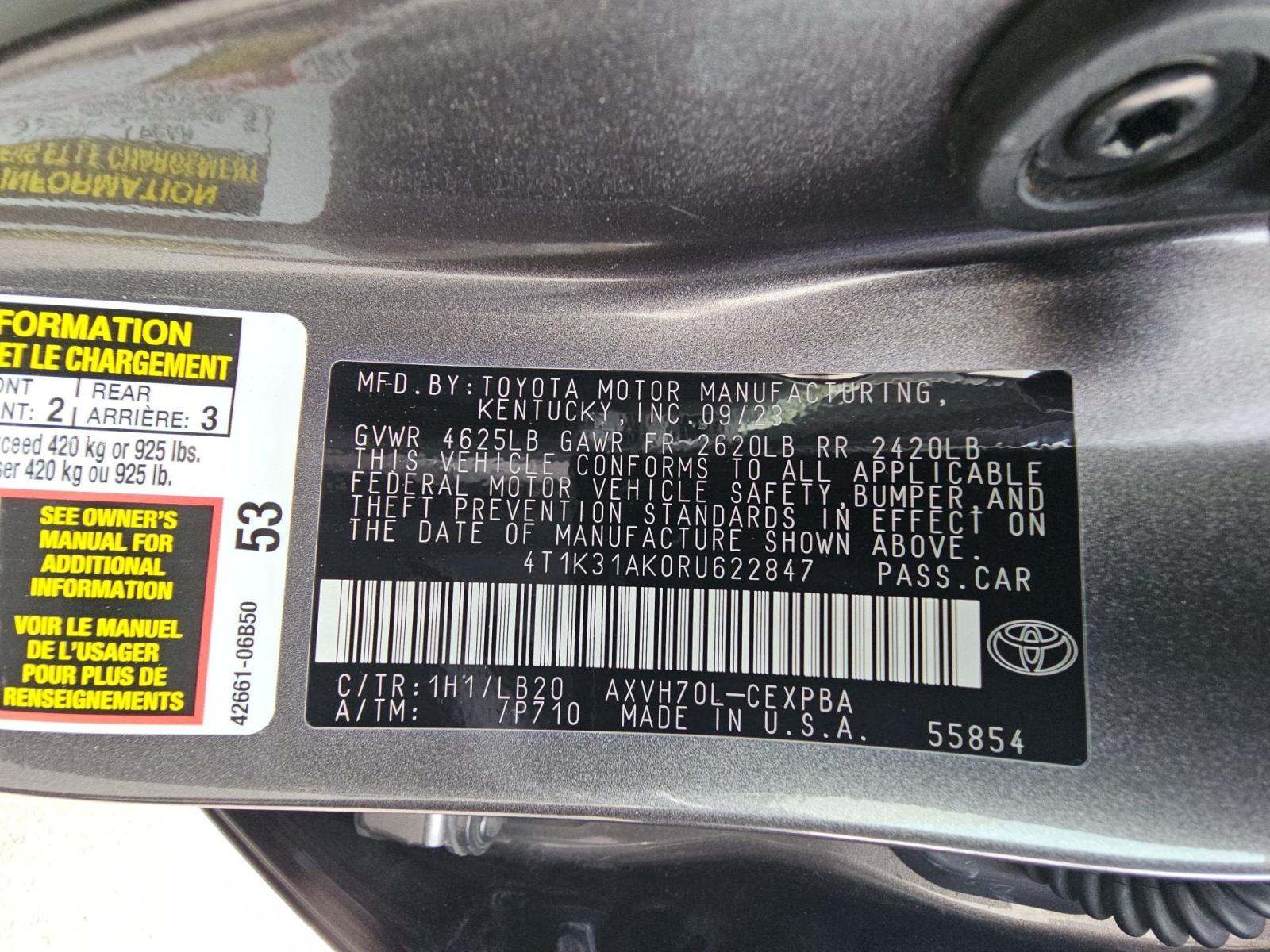 2024 Toyota Camry Hybrid XSE FWD