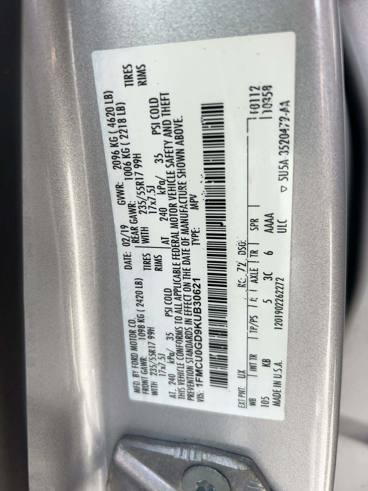 2019 Ford Escape SE FWD