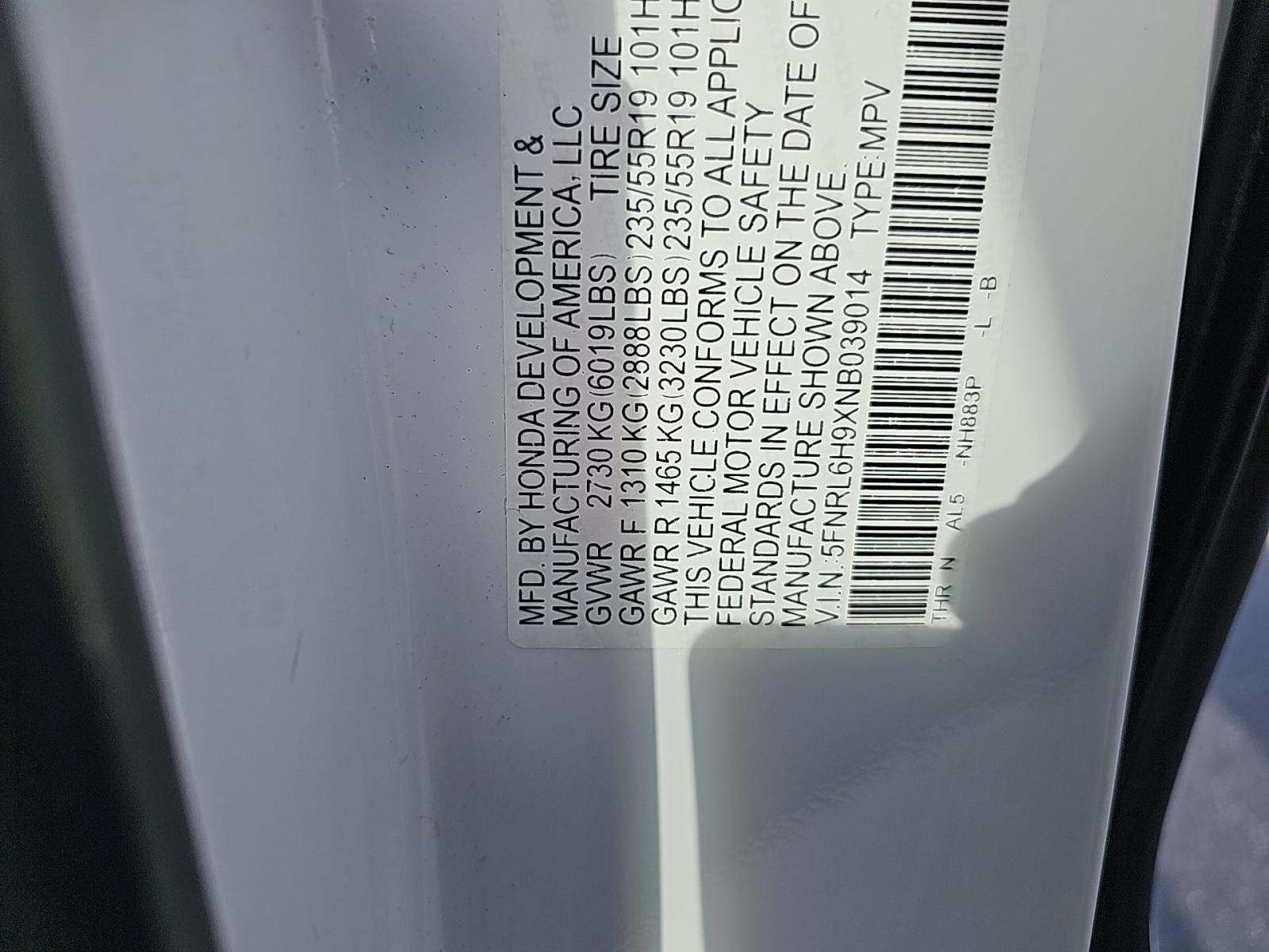 2022 Honda Odyssey Elite FWD