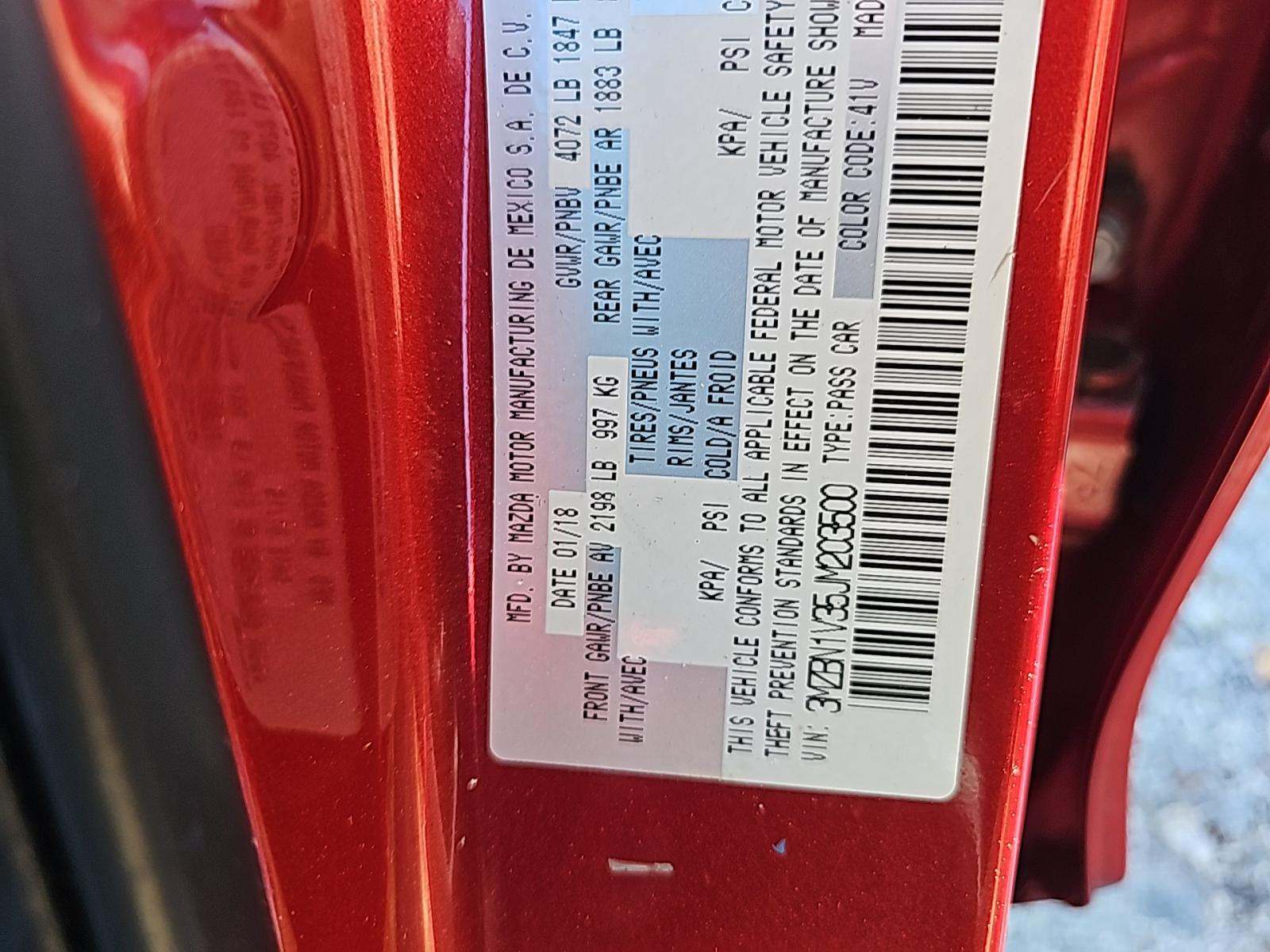 2018 MAZDA MAZDA3 Touring FWD