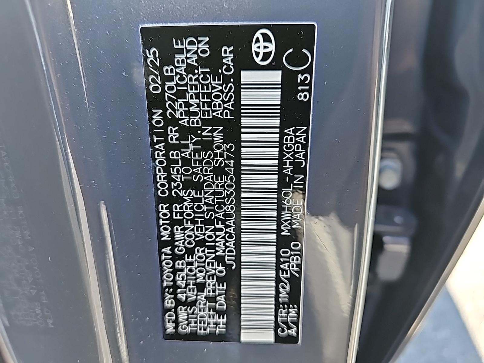 2025 Toyota Prius XLE FWD