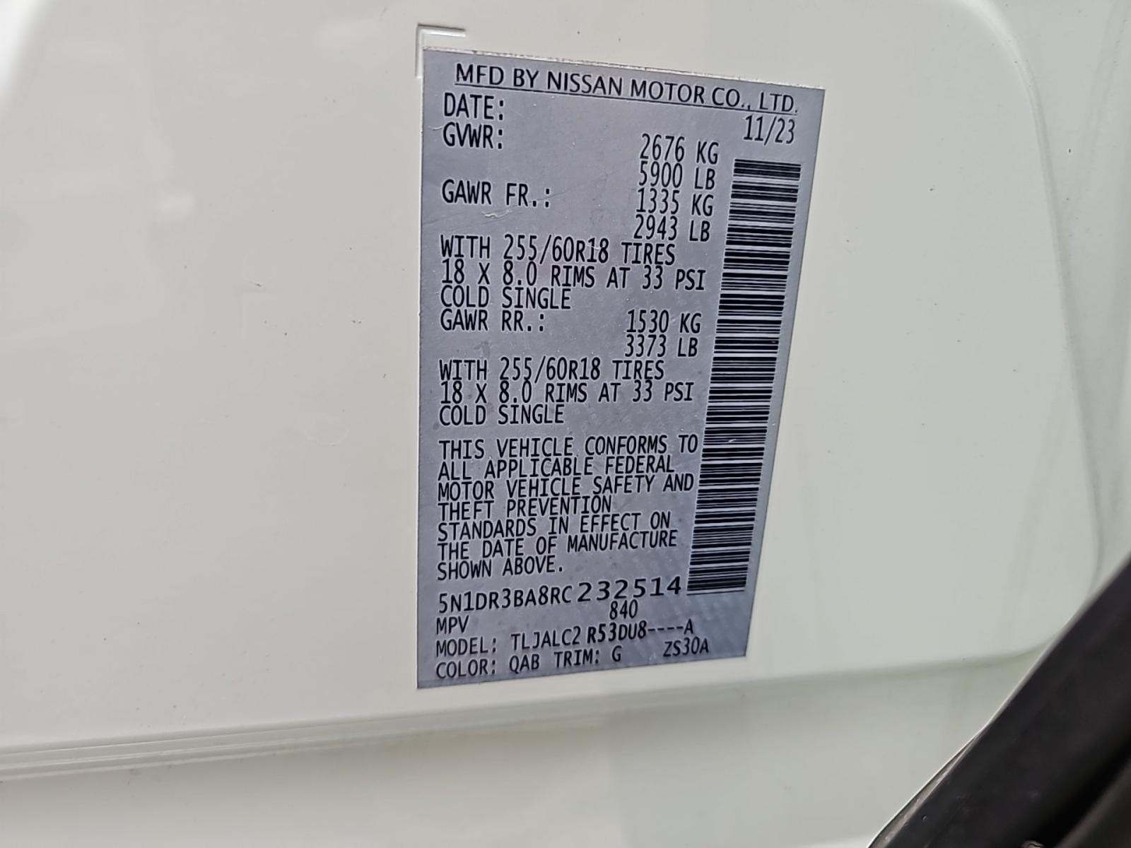 2024 Nissan Pathfinder SV FWD