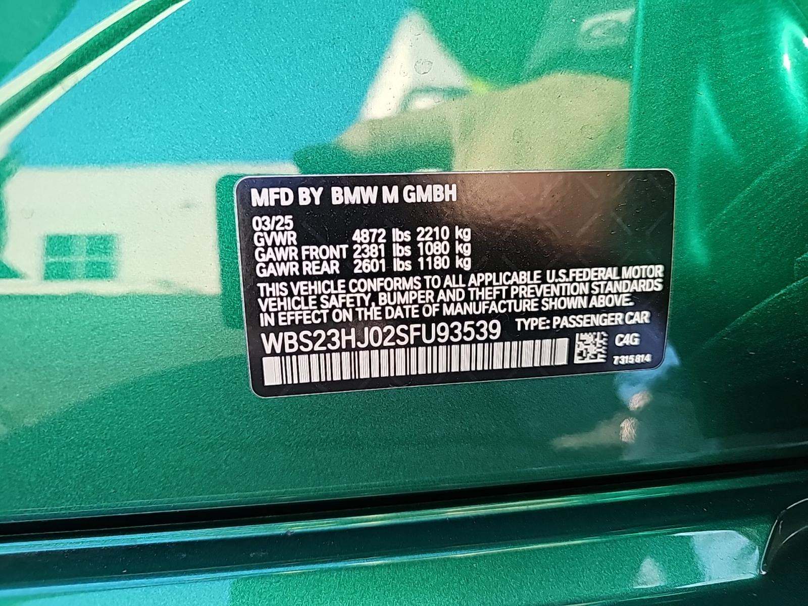 2025 BMW M3 Competition RWD