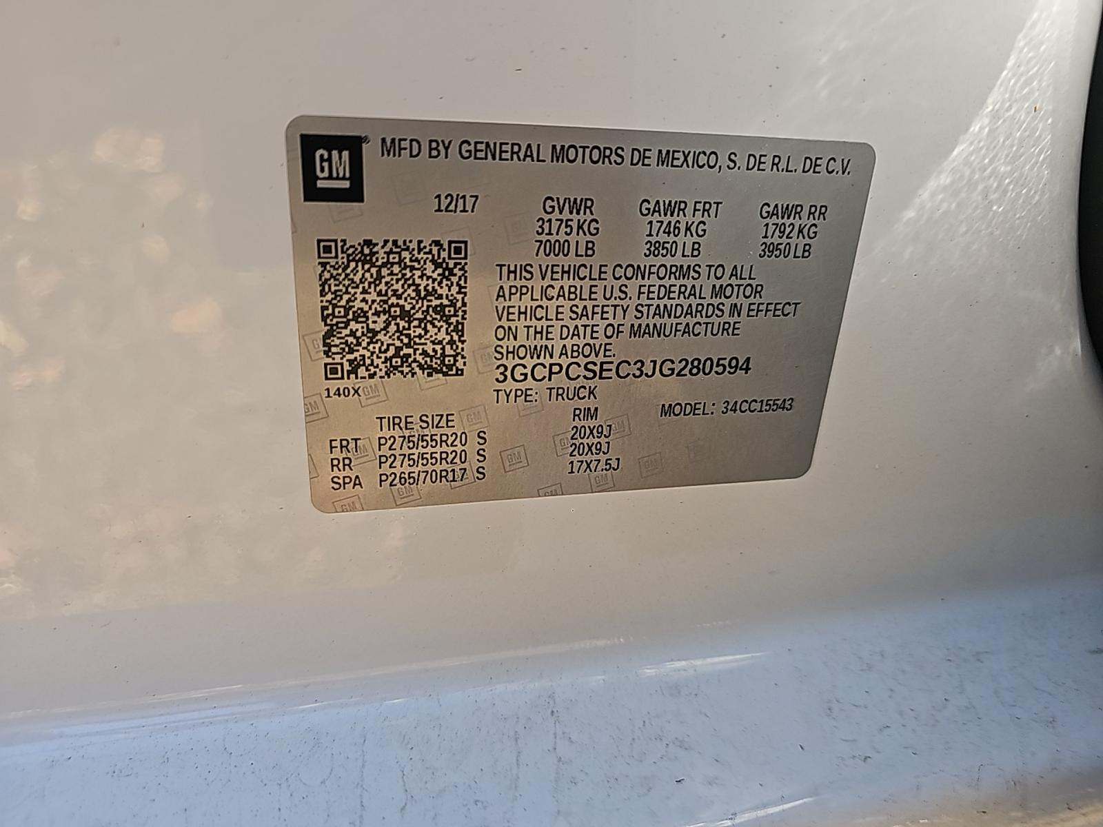 2018 Chevrolet Silverado 1500 LTZ RWD