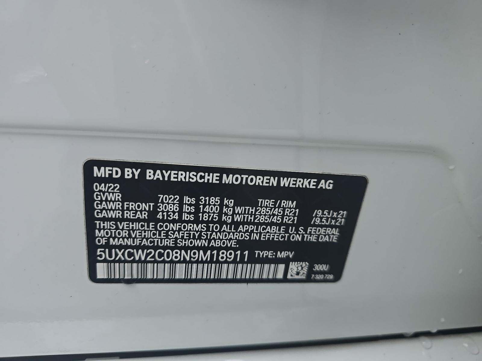 2022 BMW X7 xDrive40i AWD