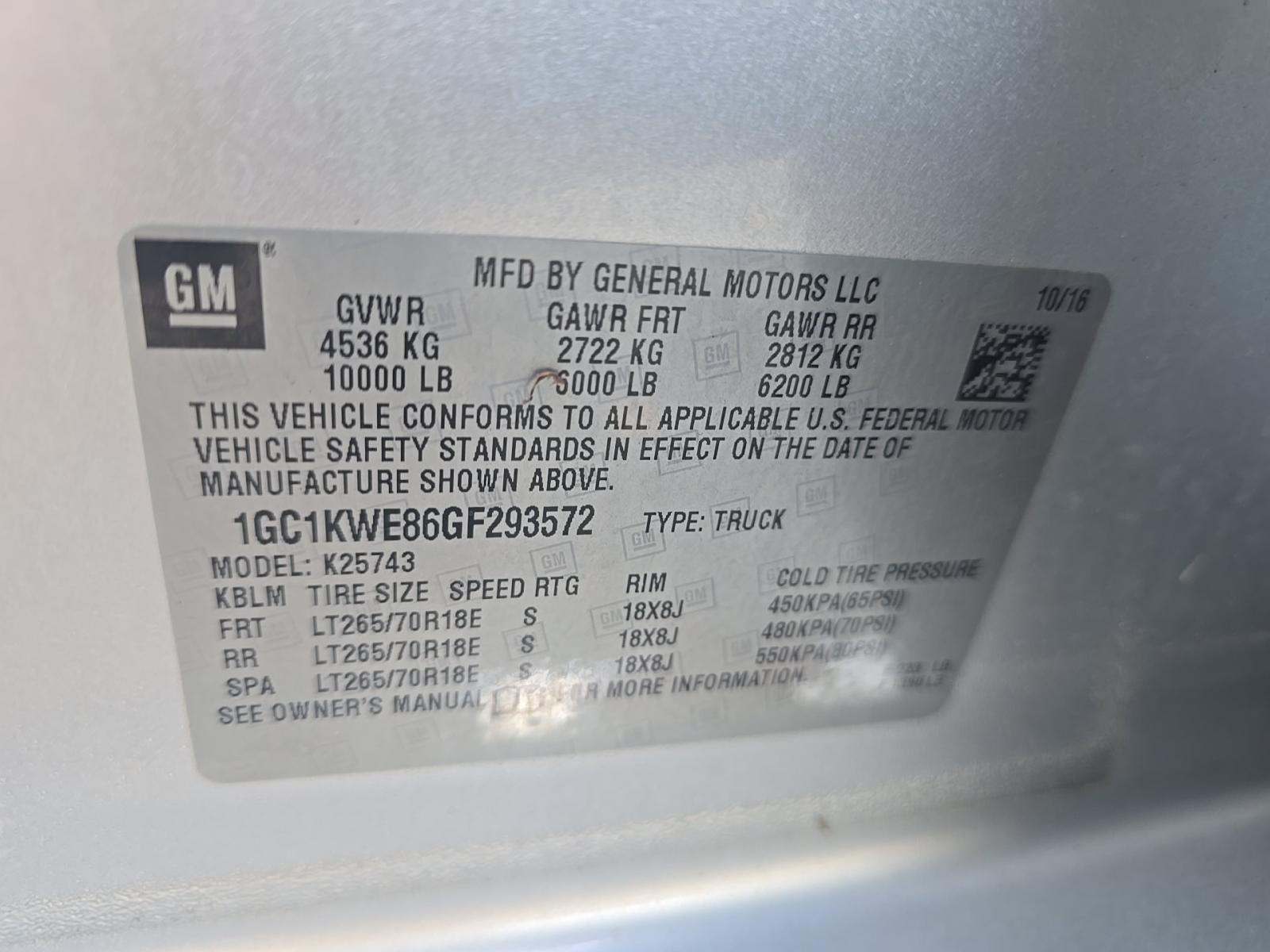 2016 Chevrolet Silverado 2500HD LTZ AWD