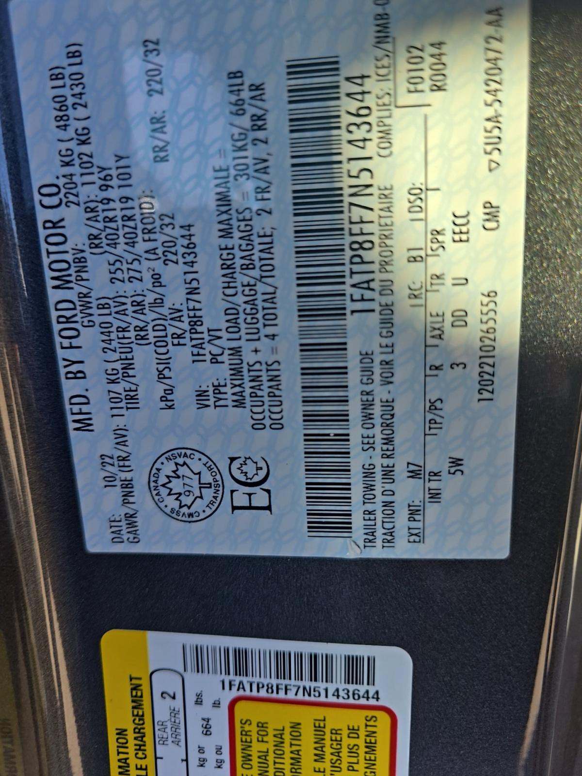 2022 Ford Mustang GT Premium RWD