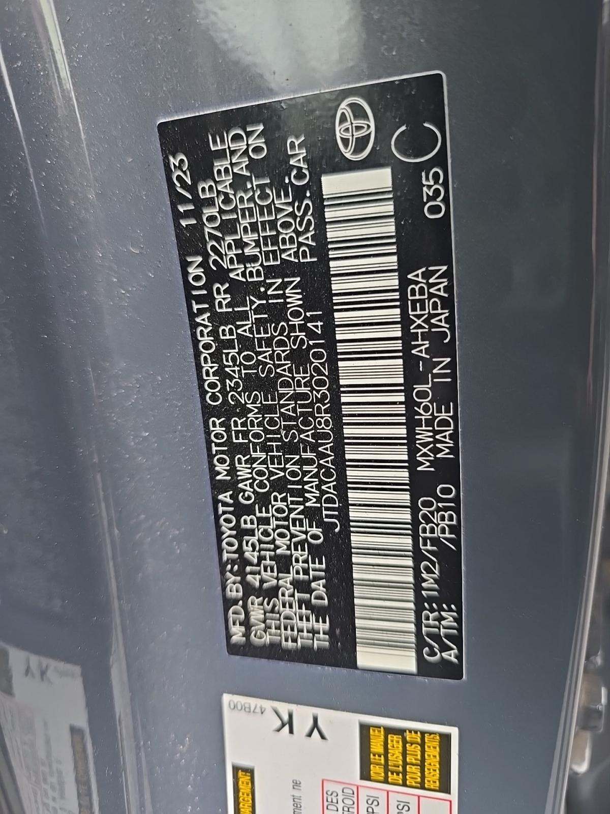 2024 Toyota Prius LE FWD