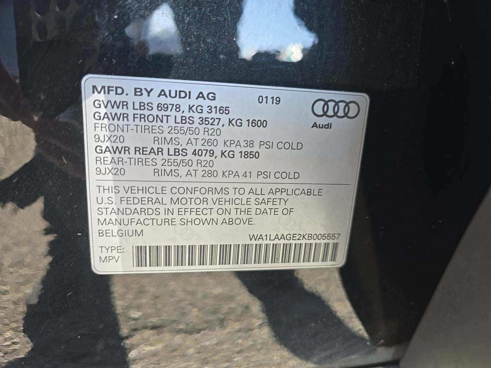 2019 Audi e-tron Premium Plus AWD