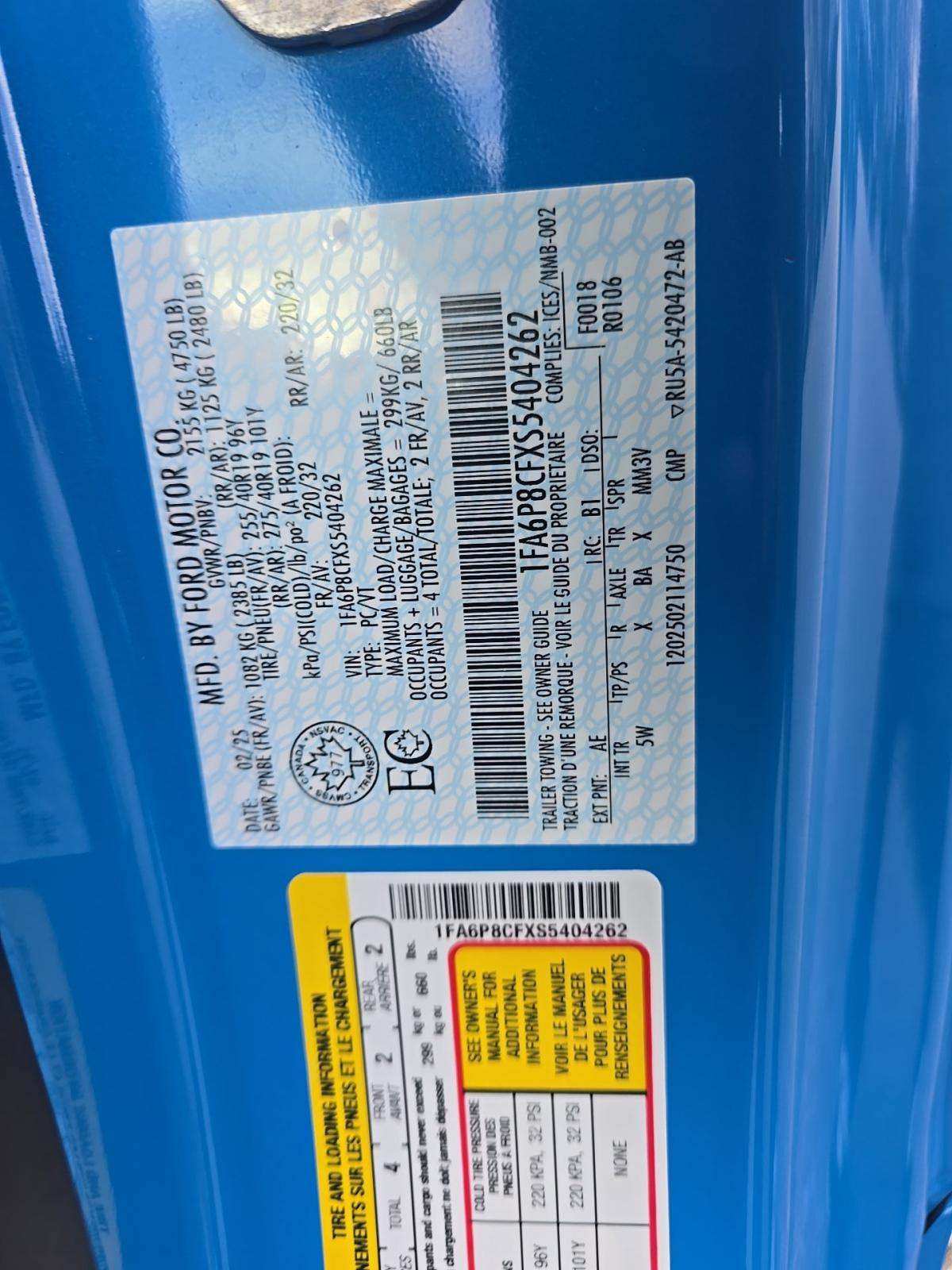 2025 Ford Mustang GT Premium RWD