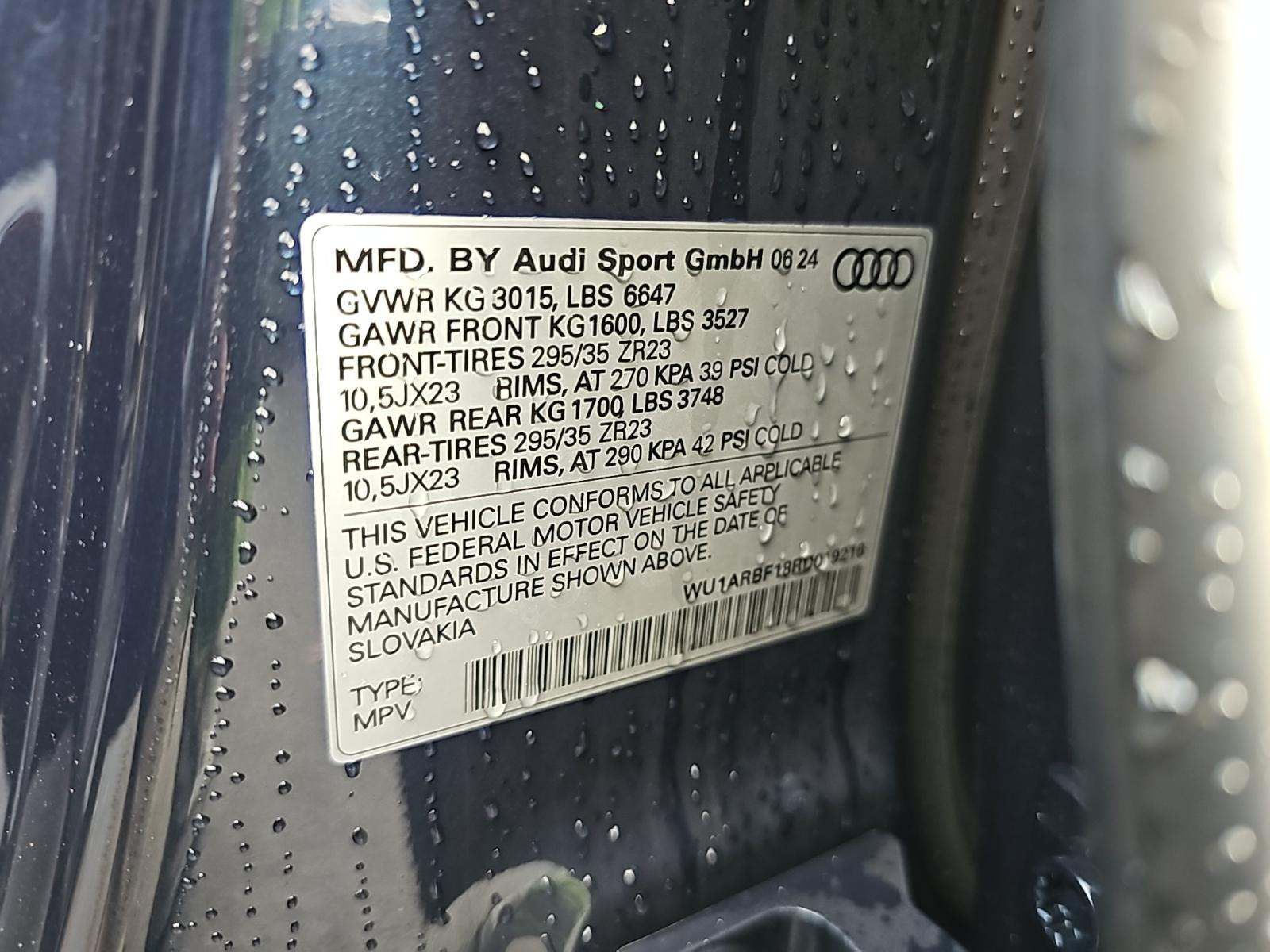 2024 Audi RS Q8 Base AWD