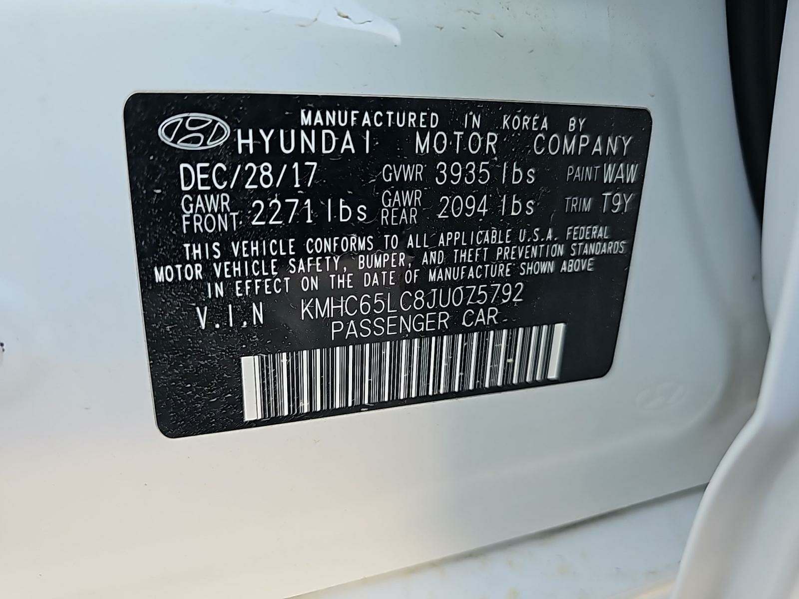 2018 Hyundai Ioniq Hybrid Blue FWD