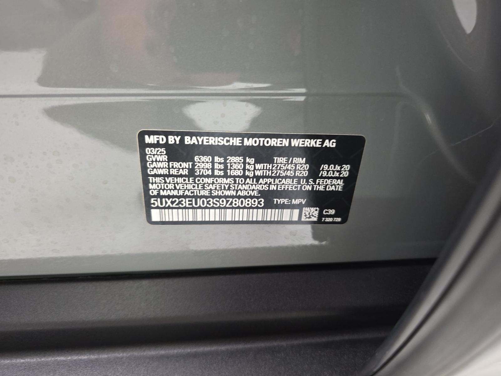 2025 BMW X5 xDrive40i AWD