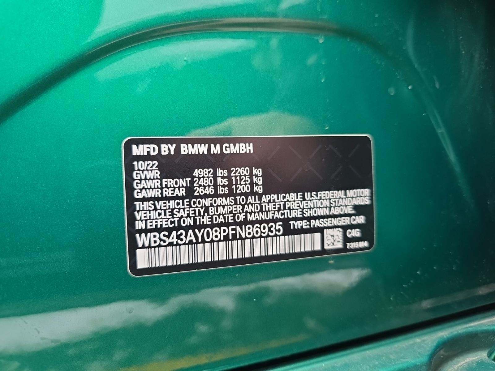 2023 BMW M3 Competition xDrive AWD