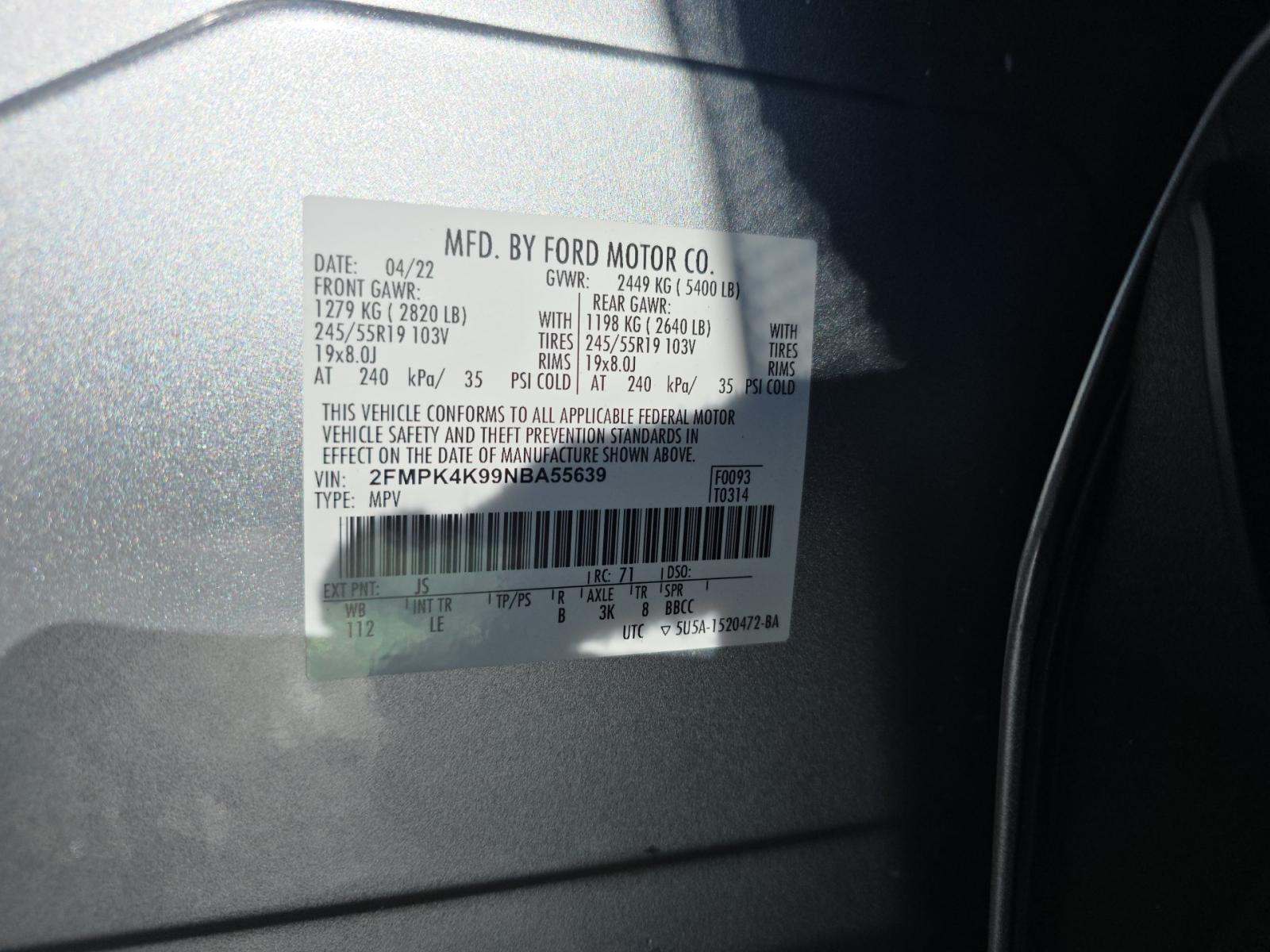 2022 Ford Edge Titanium AWD