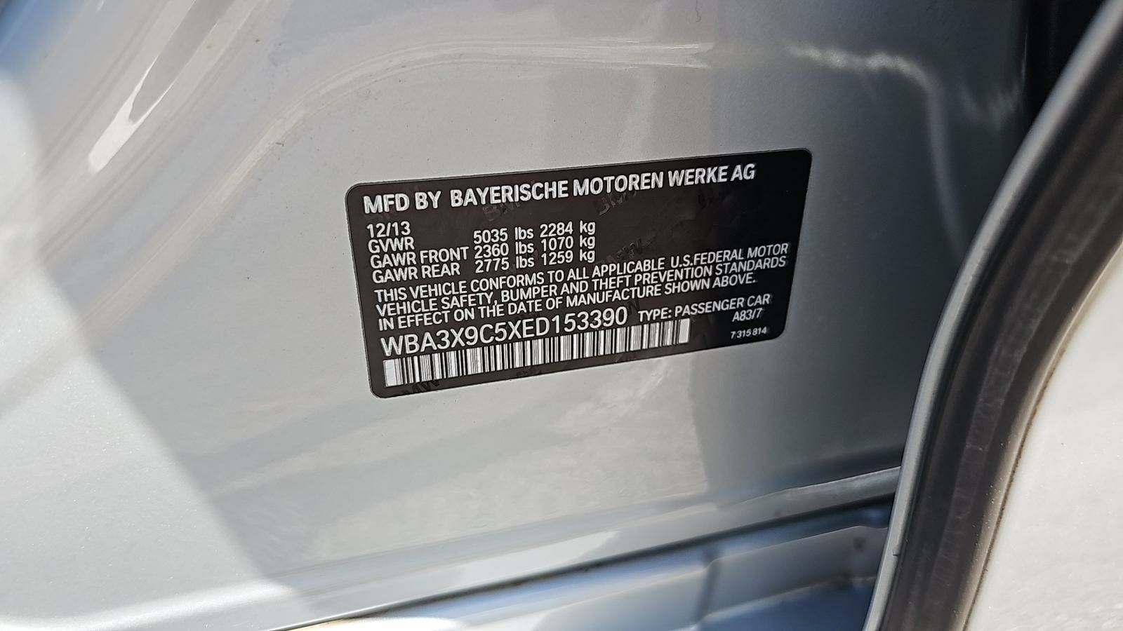 2014 BMW 3 Series 335i xDrive M SPORT LINE AWD