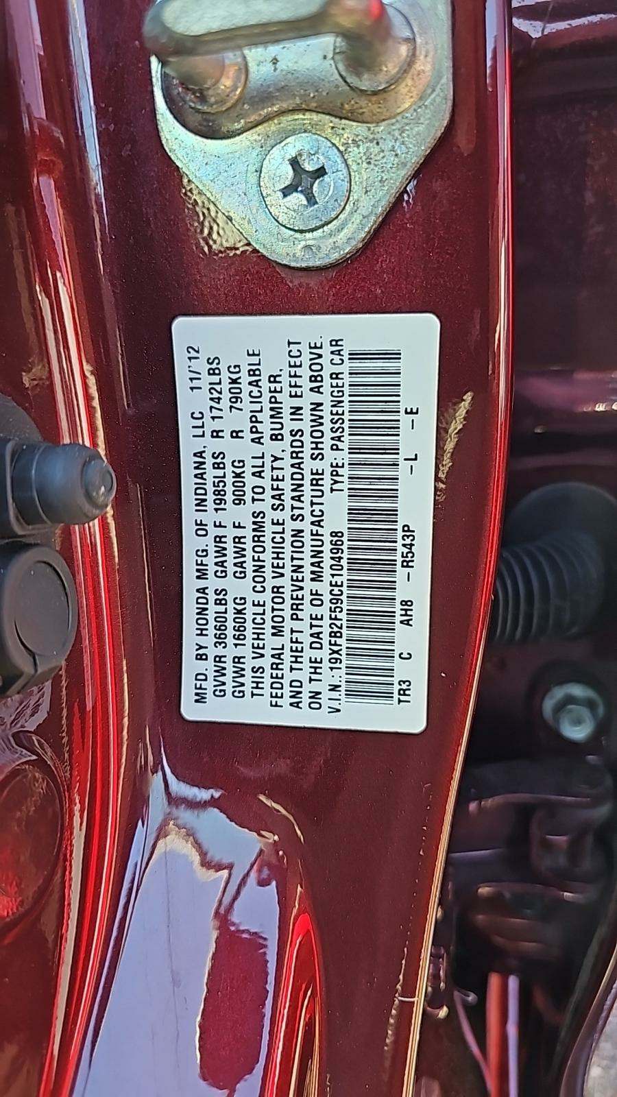 2012 Honda Civic LX FWD