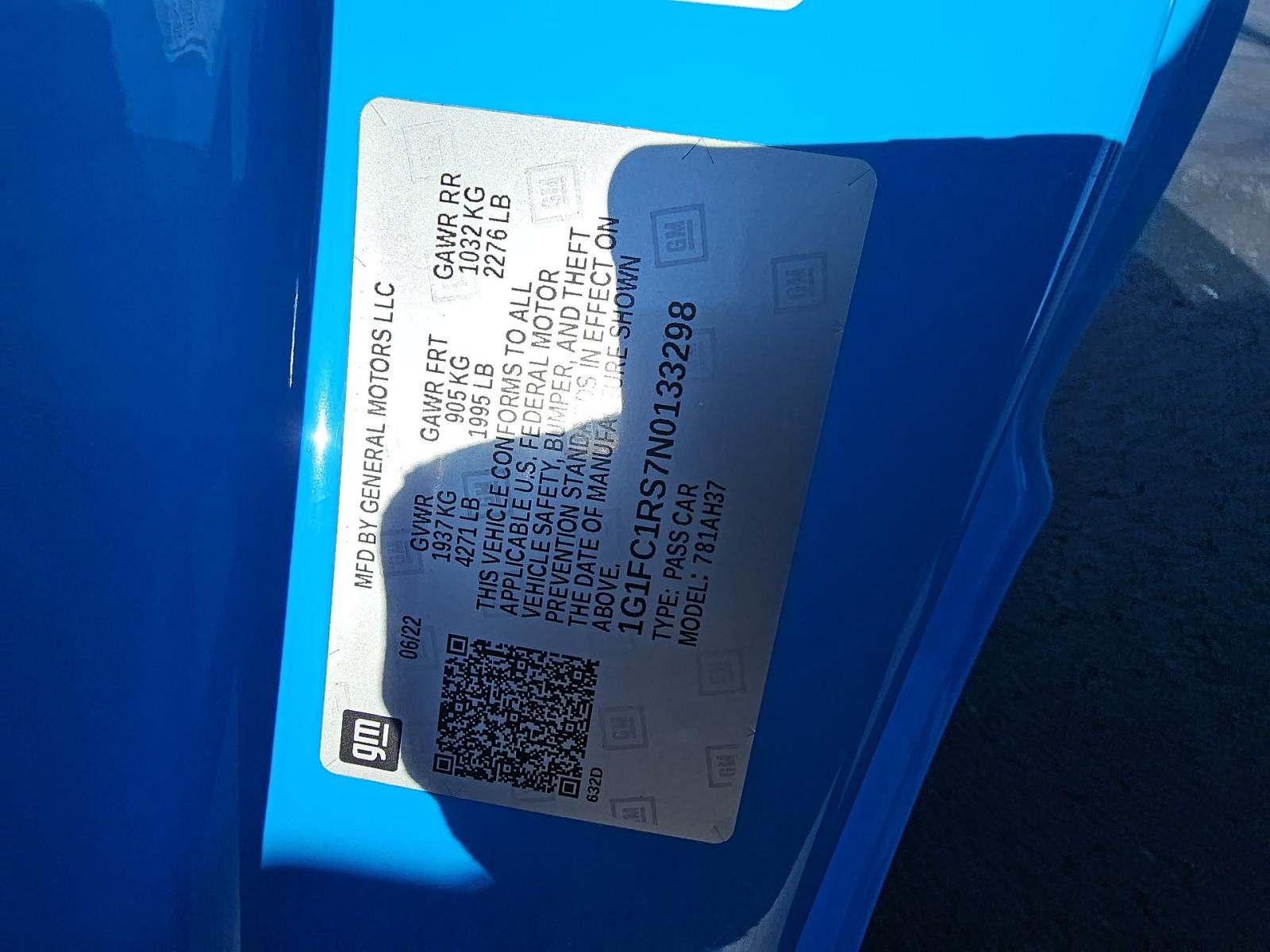 2022 Chevrolet Camaro 2LT RWD