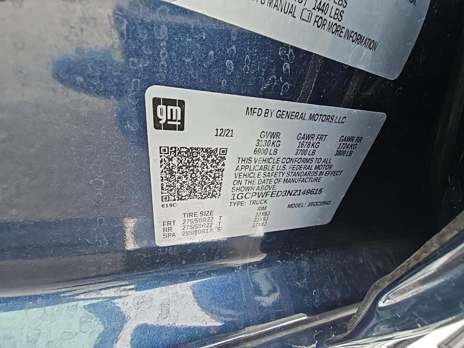 2022 Chevrolet Silverado 1500 High Country RWD