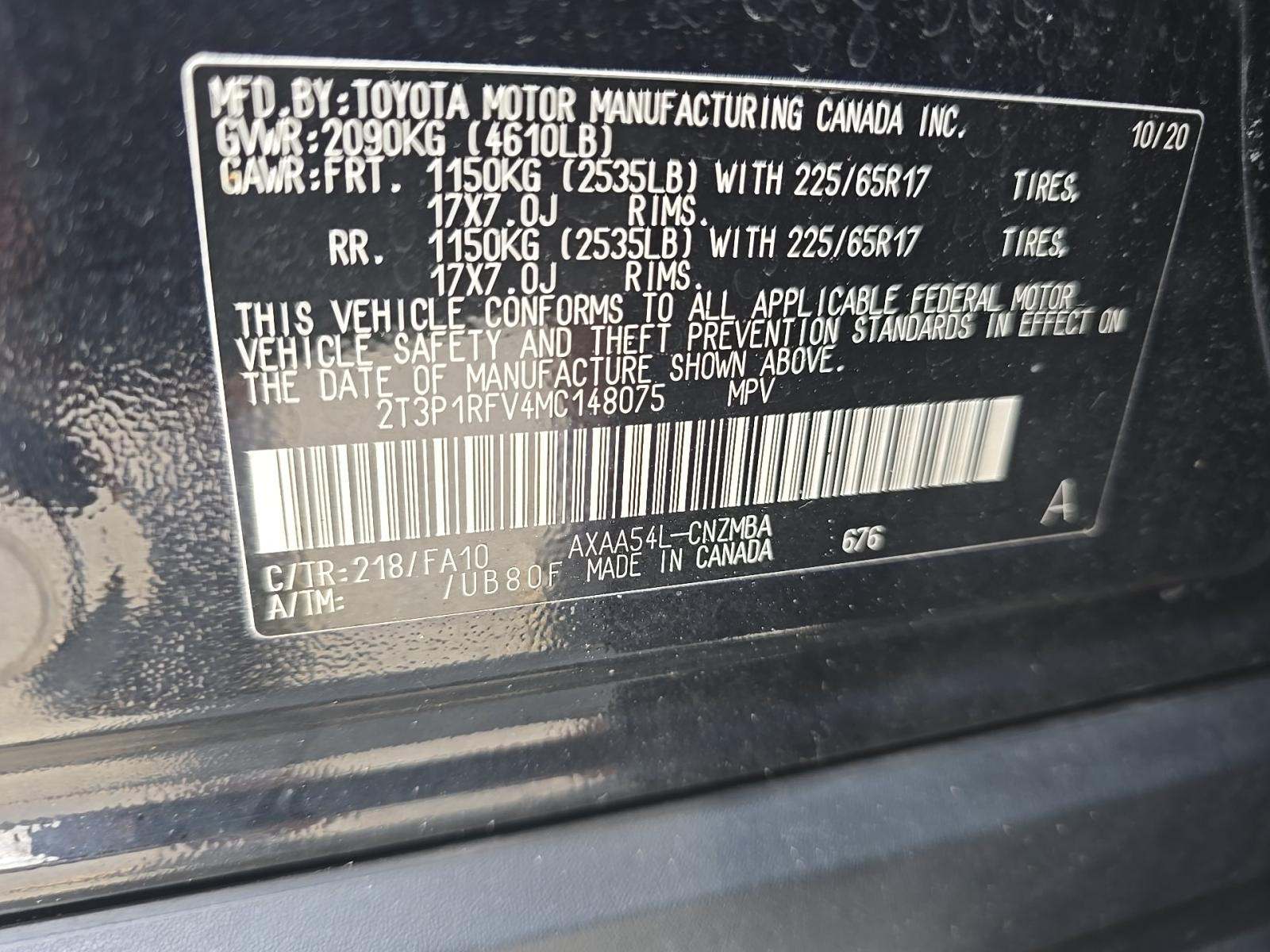 2021 Toyota RAV4 XLE AWD