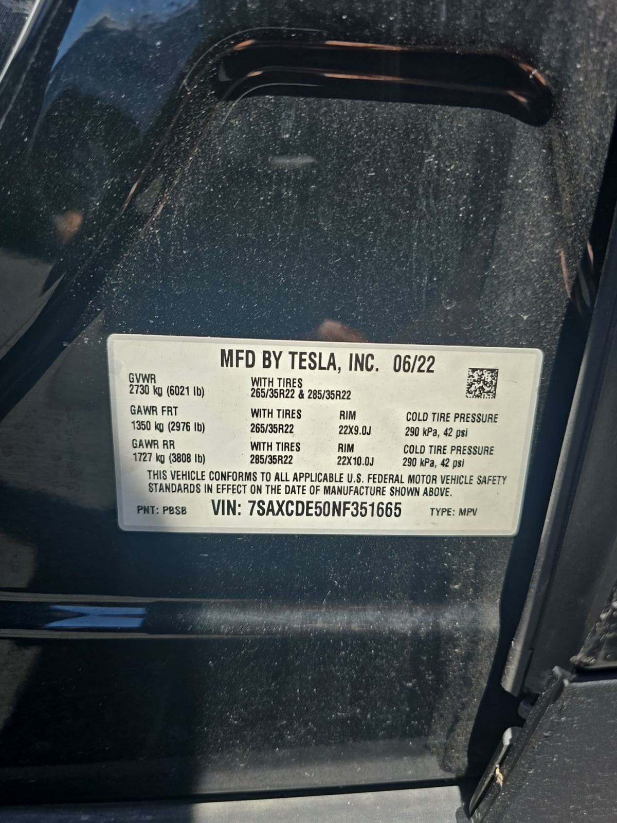 2022 Tesla Model X Plaid AWD