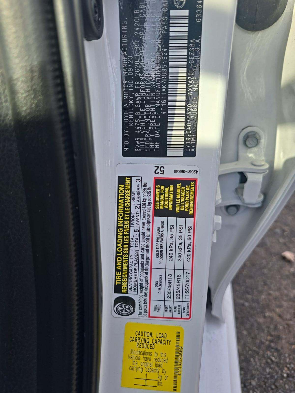 2024 Toyota Camry SE FWD